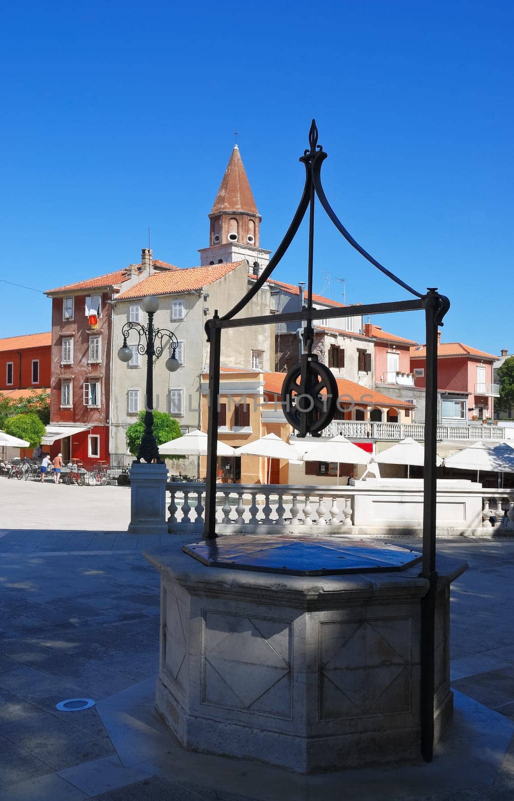 Fountain on a square in Zadar