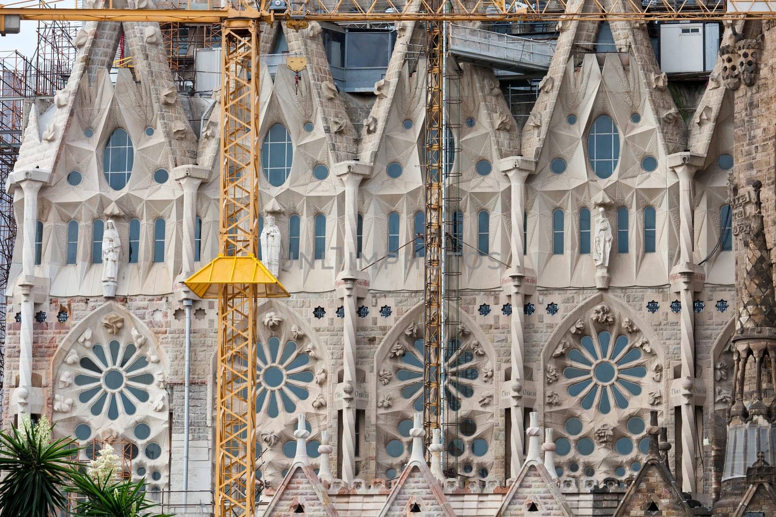 Famous architecture masterpiece Sagrada Familia in Barcelona, Spain