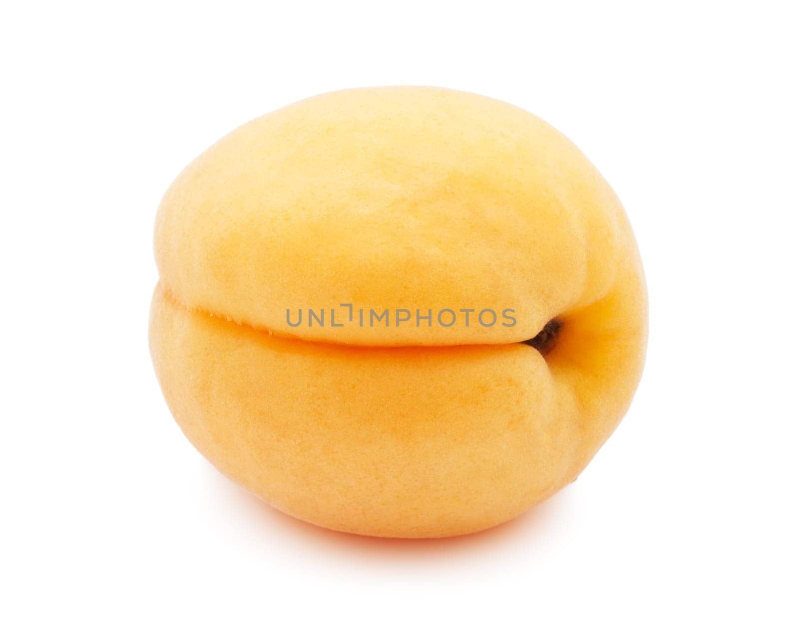 Fresh sweet apricot isolated on white background