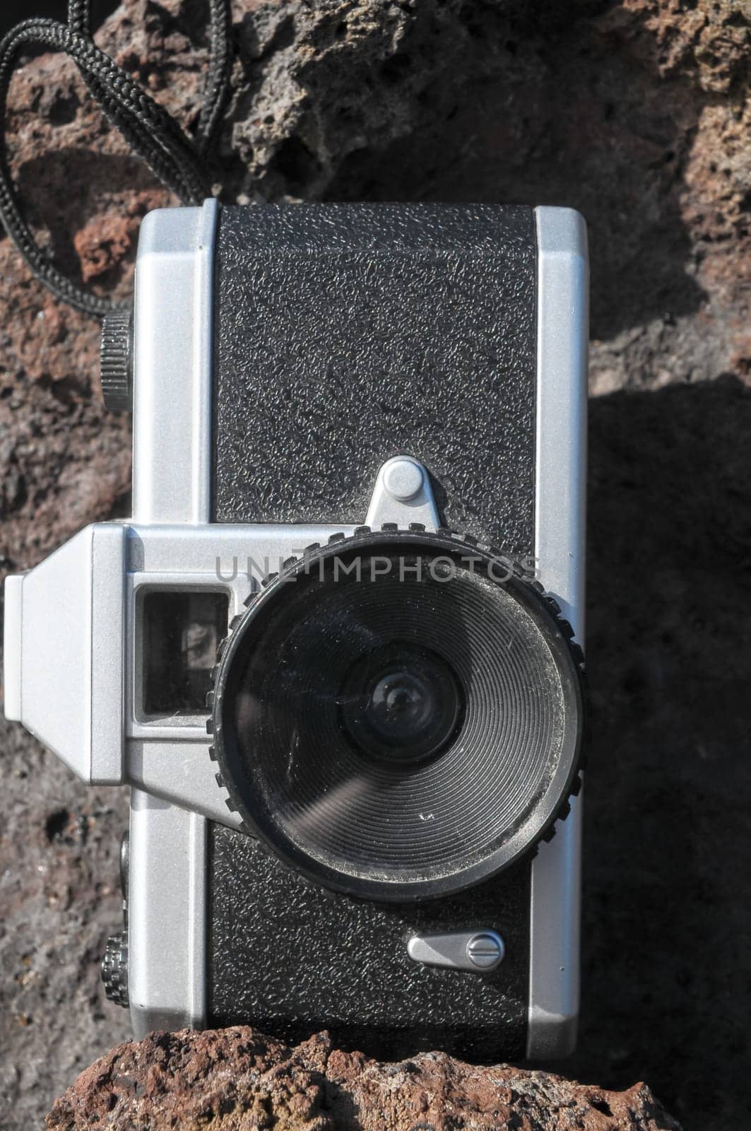 Photography Concept Classic Vintage 35mm Gray Plastic Camera