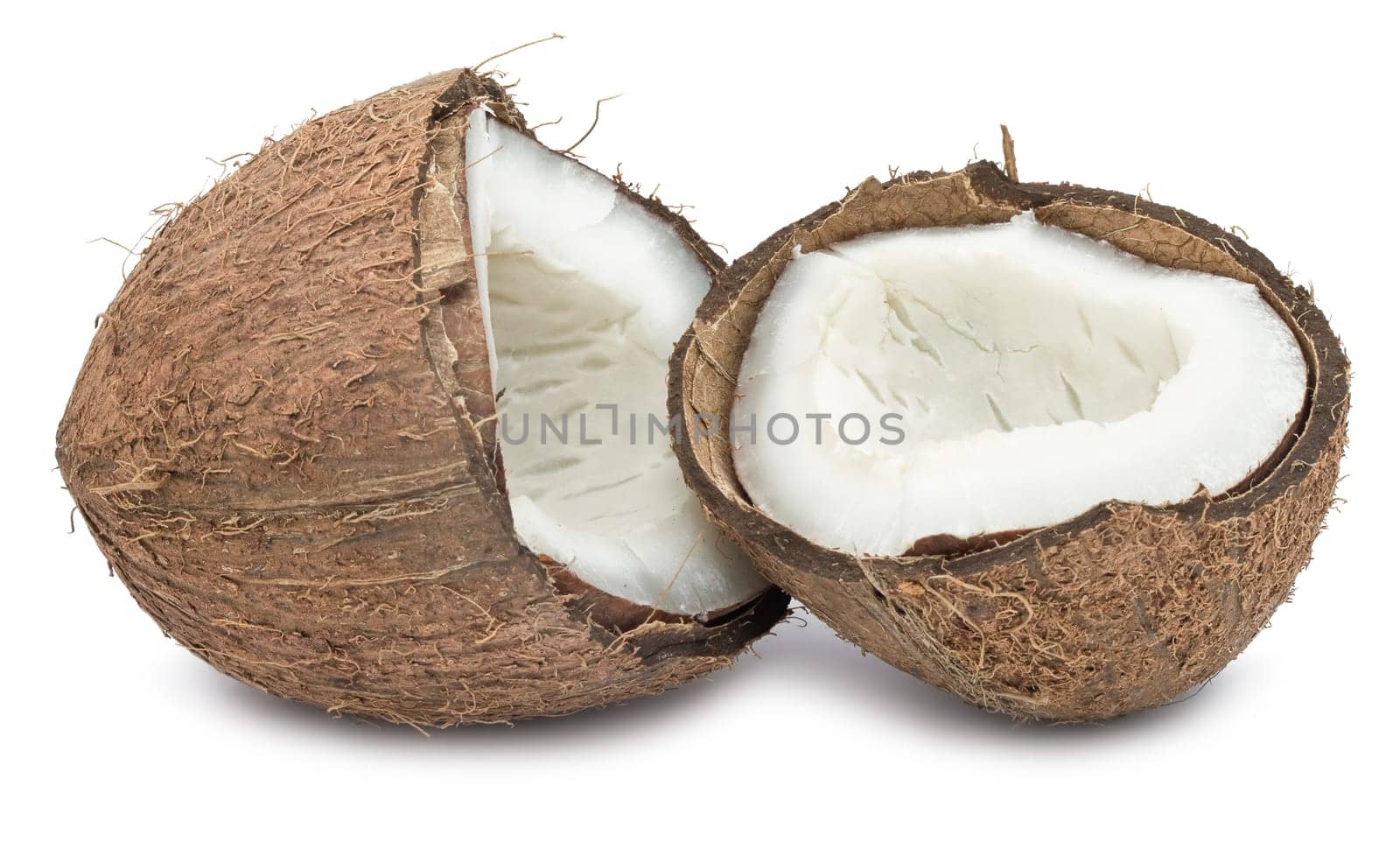 Perfect fresh coconut isolated on white background
