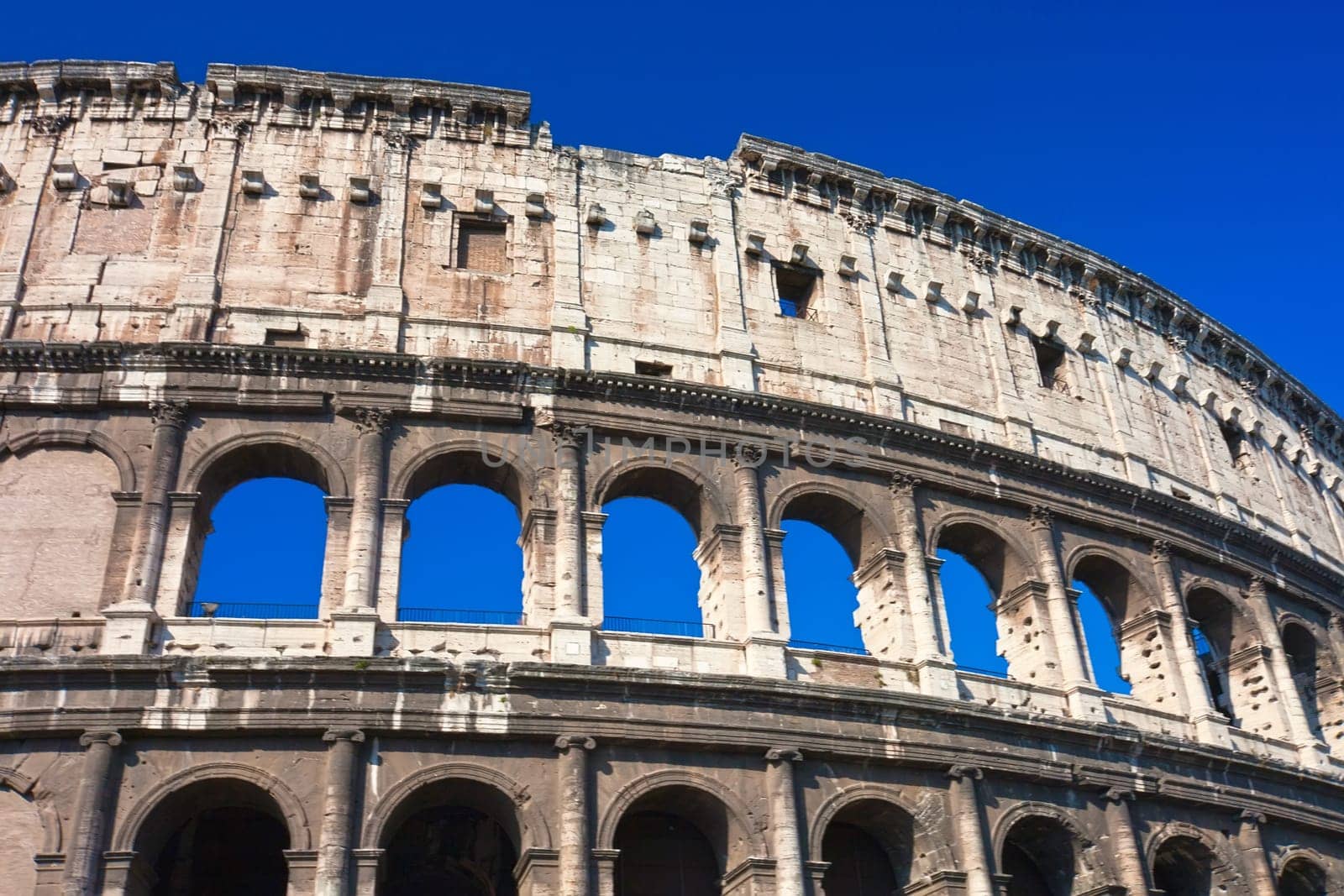 Beautiful view of famous ancient Colosseum in Rome, Italy