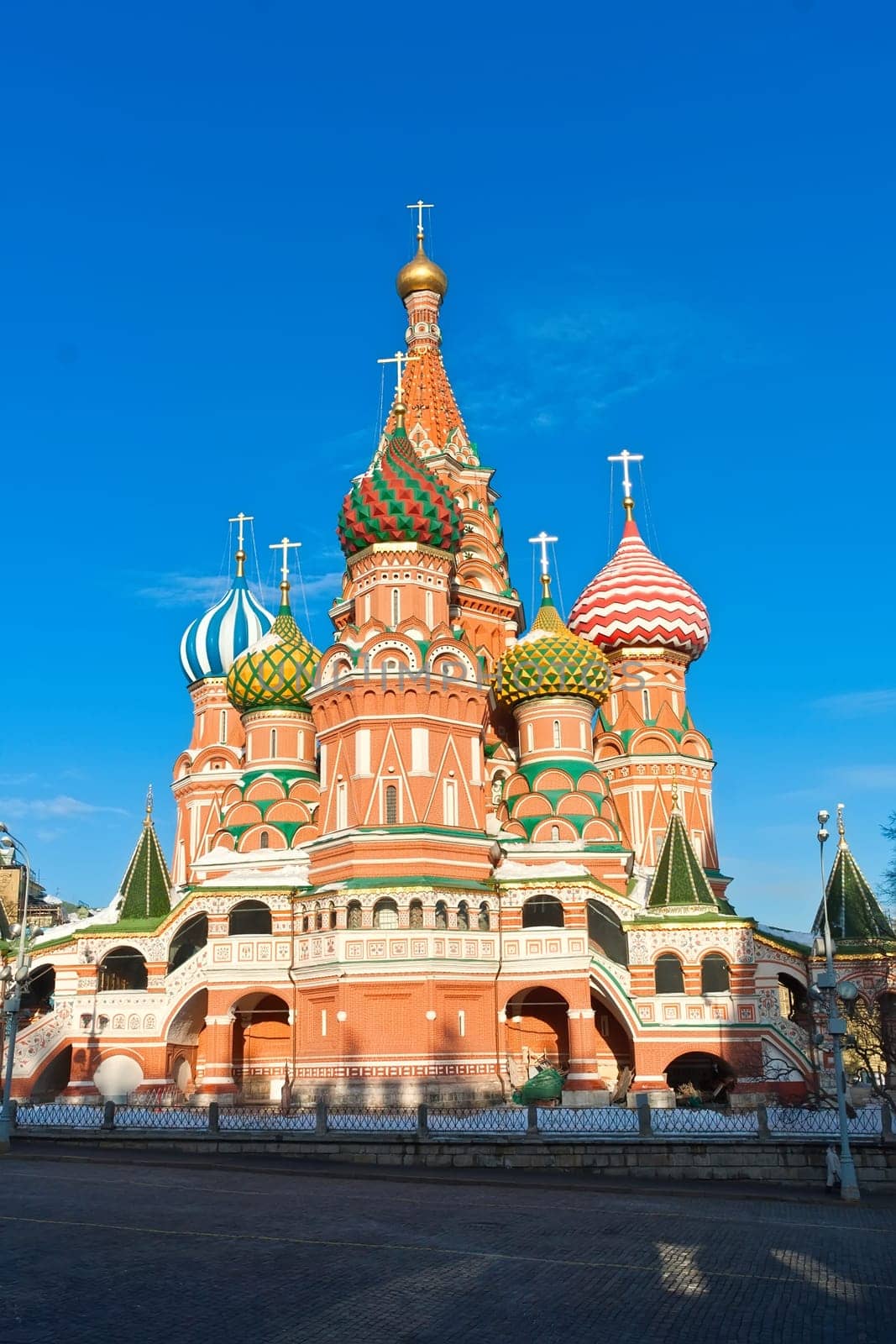 Saint Basil Cathedral at Red Square, Moscow Kremlin, Russia.