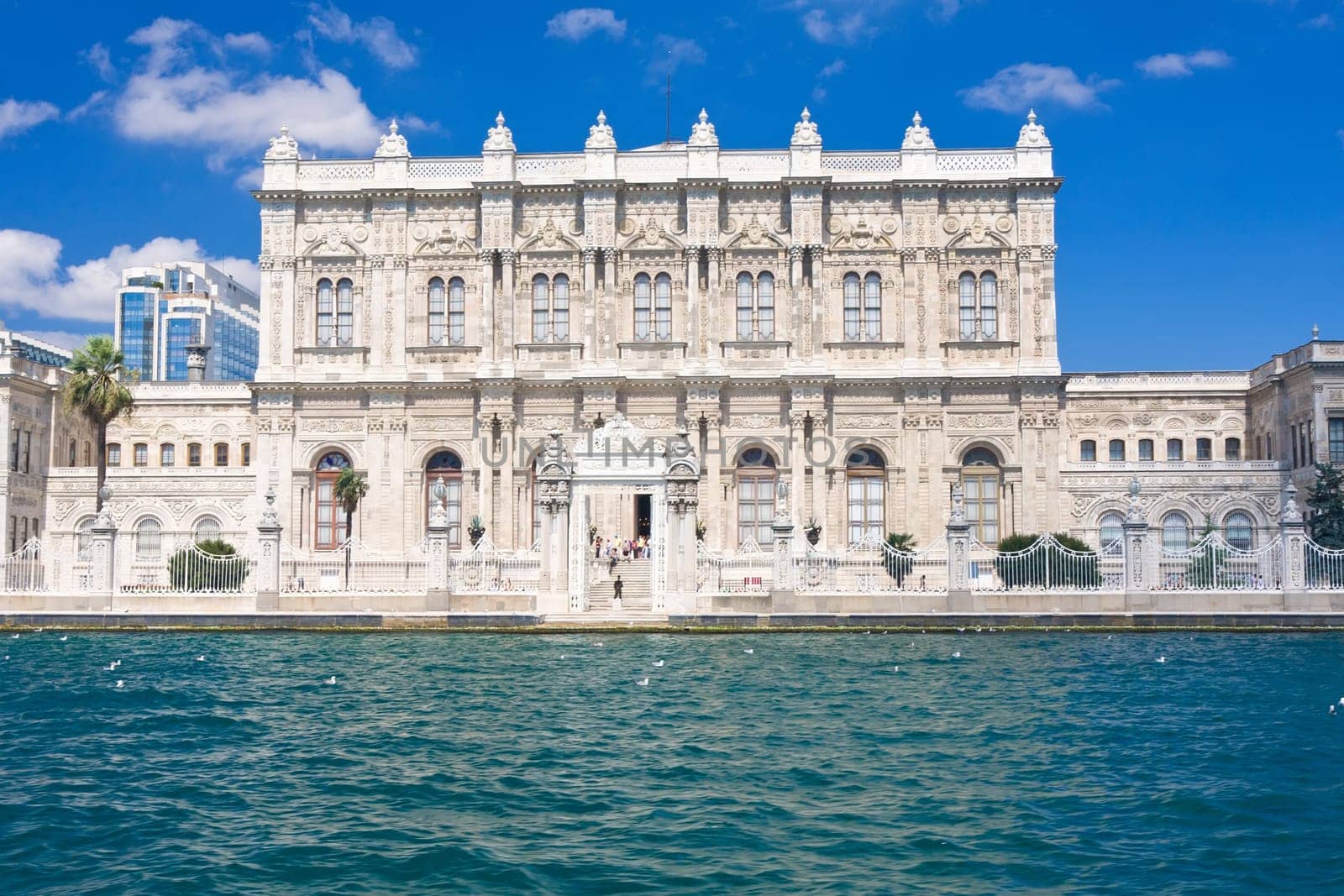 Dolmabahce Palace and Bosphorus, Istanbul, Turkey