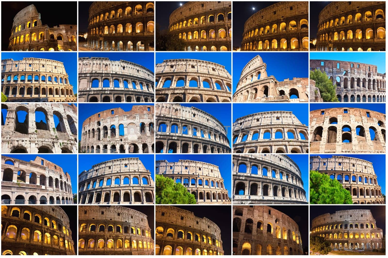 Beautiful view of famous ancient Colosseum in Rome, Italy