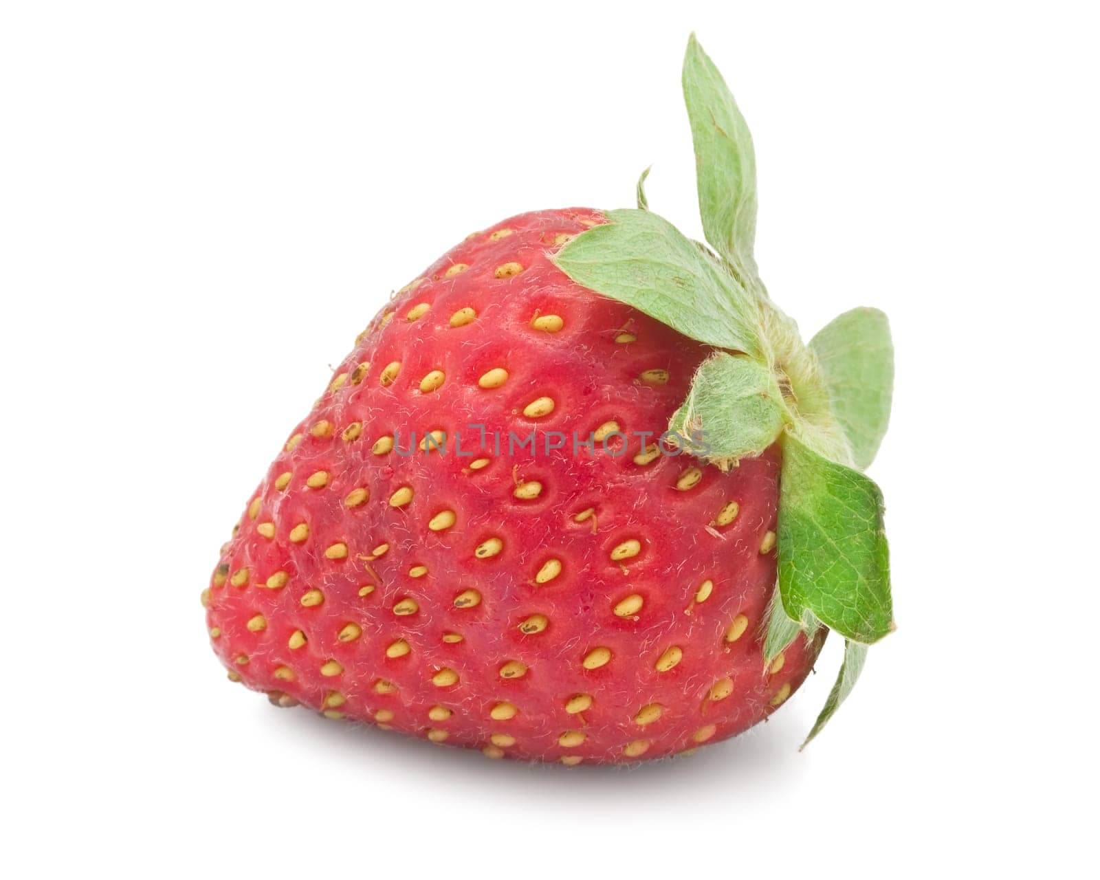 Fresh sweet strawberry isolated on white background
