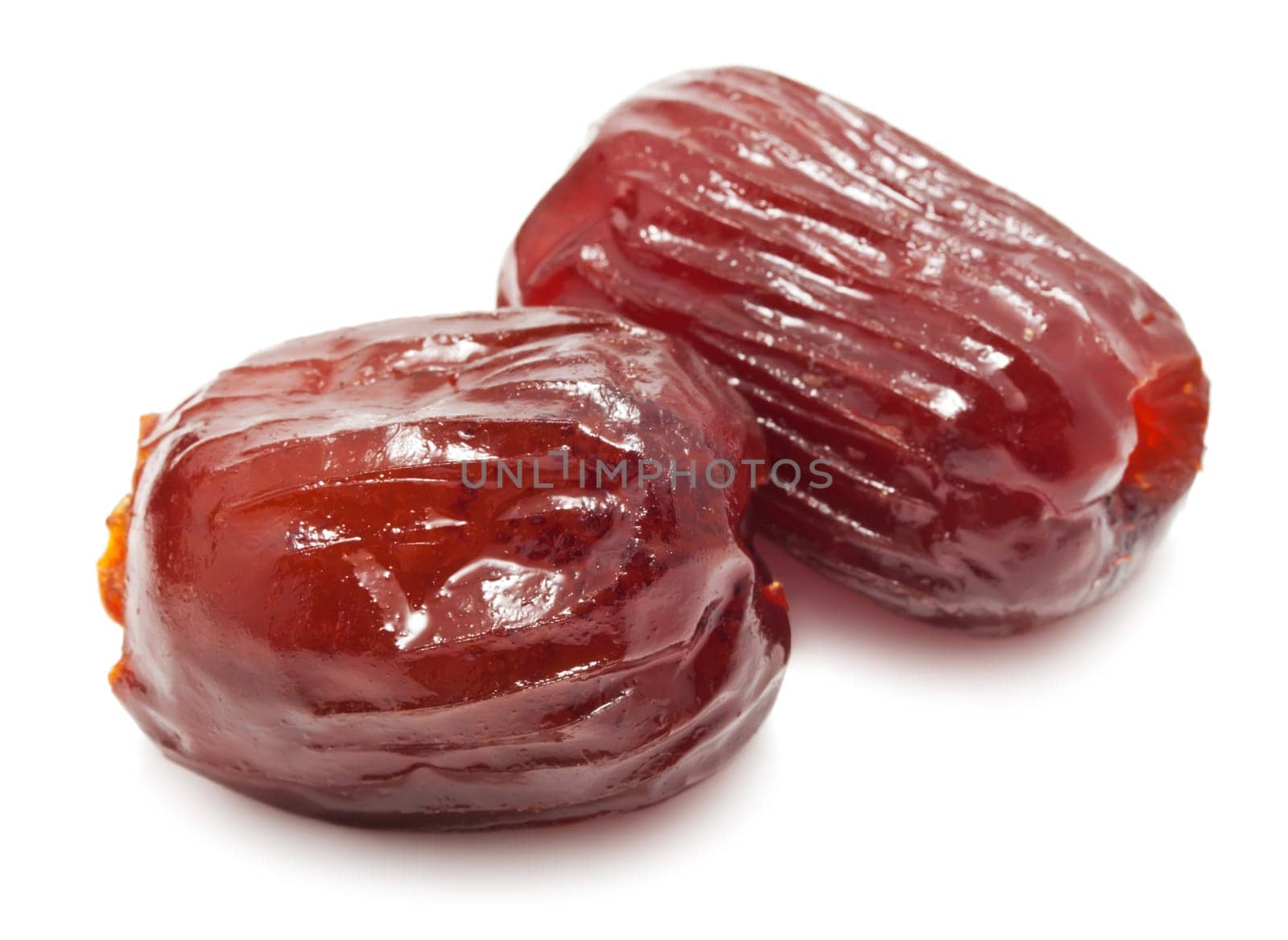 Tasty dried dates isolated on white background