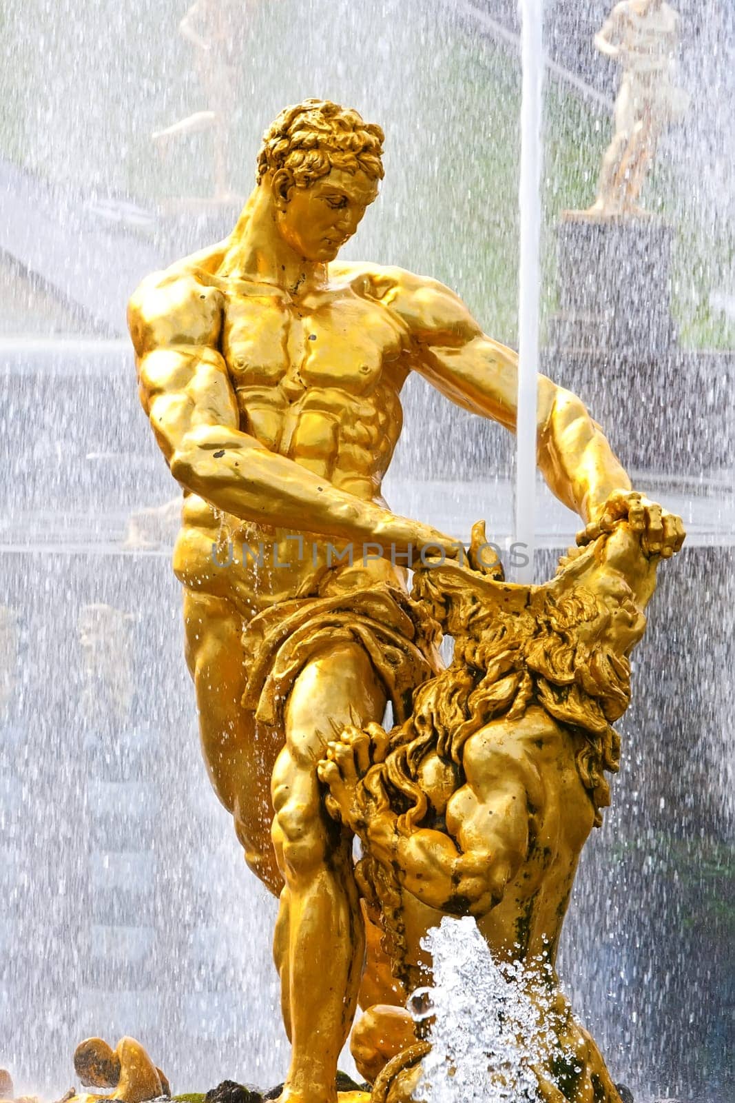 Fountains in Petrodvorets Peterhof, Saint Petersburg, Russia