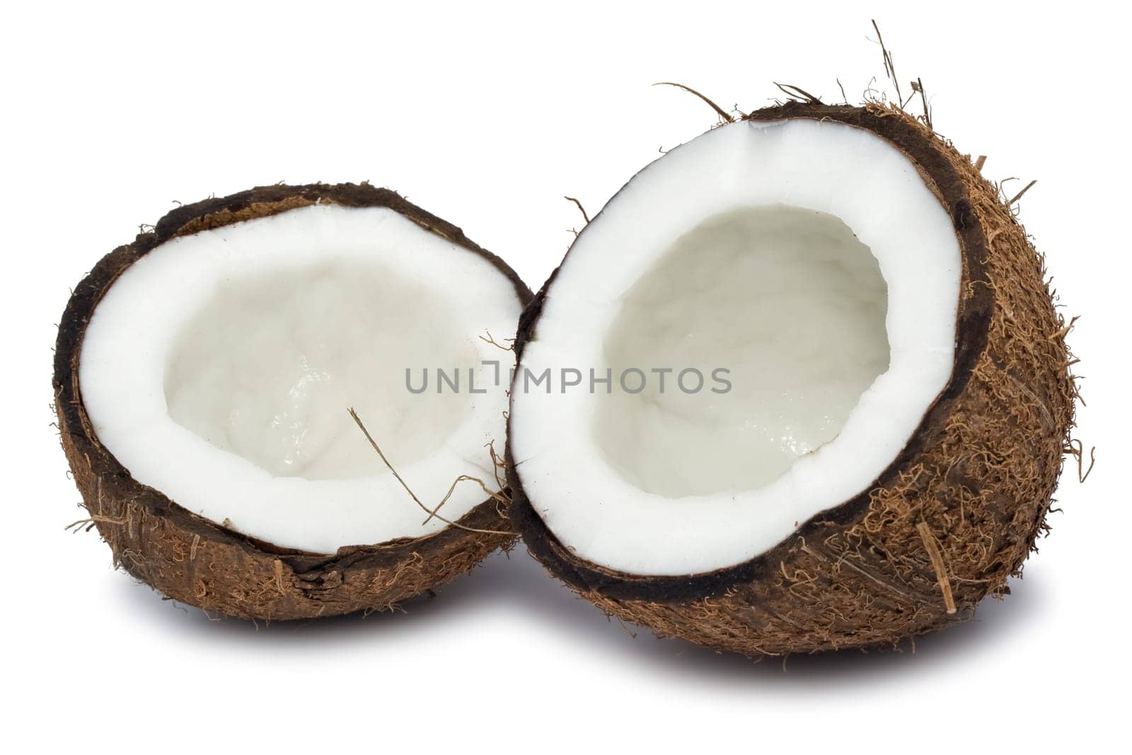 Perfect fresh coconut isolated on white background