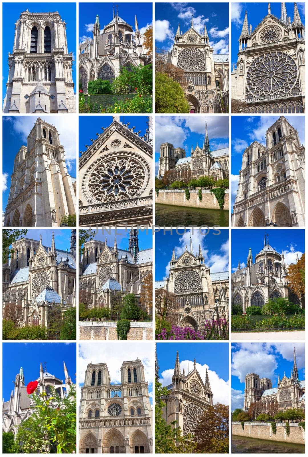 Notre Dame de Paris, famous cathedral in France