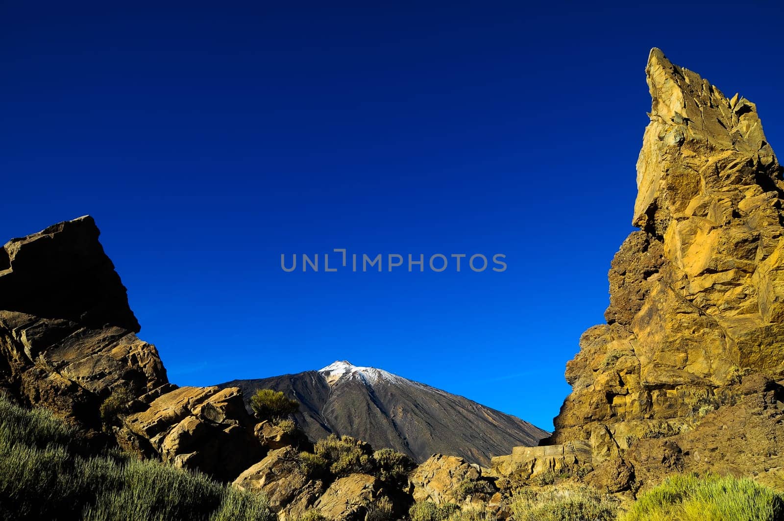 Desert Landscape in Volcan Teide National Park, Tenerife, Canary Island, Spain