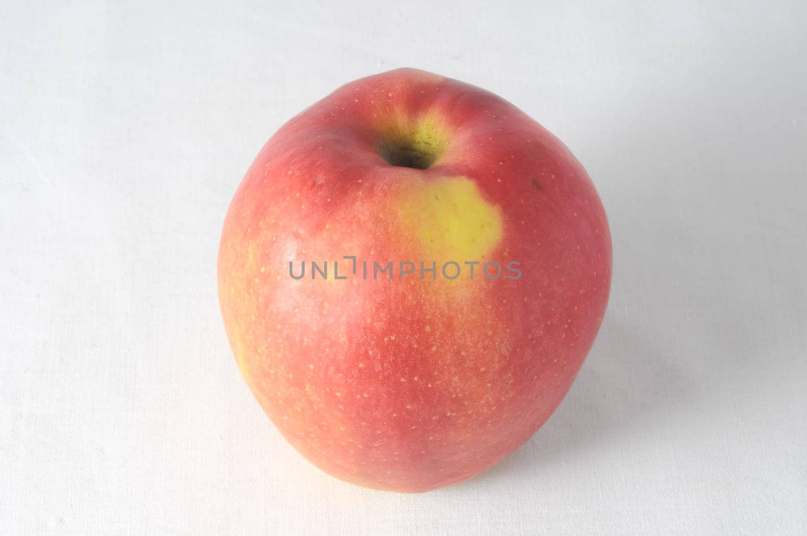 Very Ripe Healthy Apple on a White Background