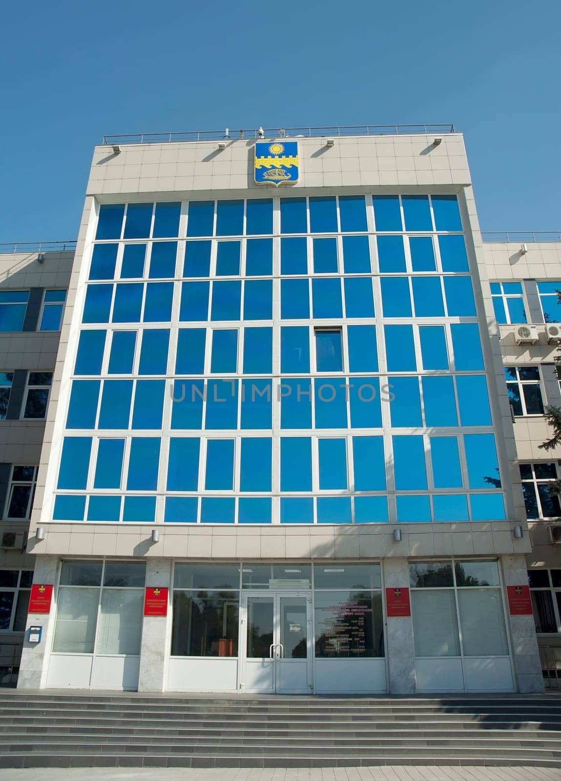 Administration Building of Anapa and square nearby. Main entrance