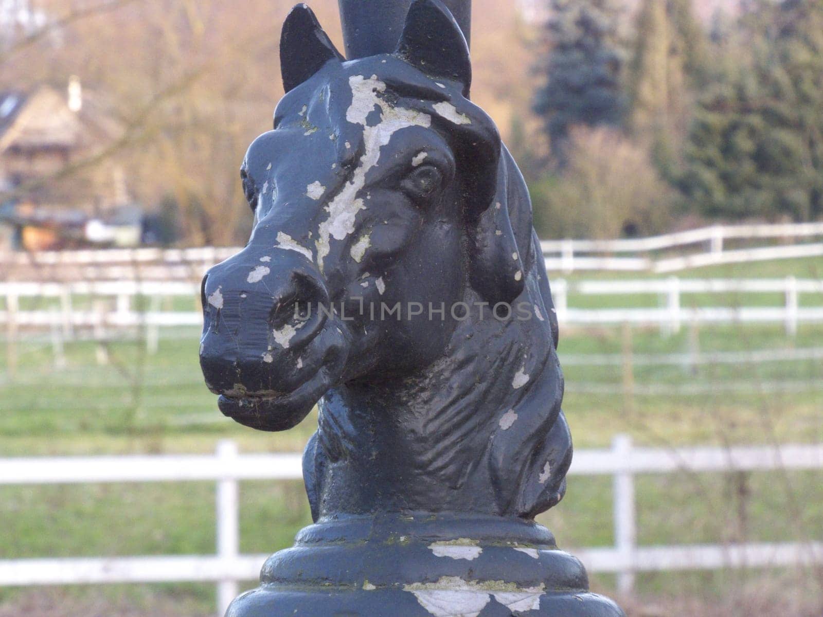 Horsehead sculpture for posts and wall pillars,garden decoration horse