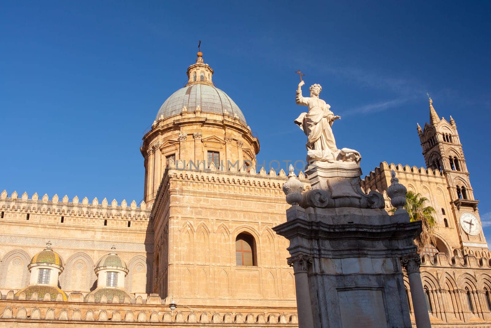 View of the Cathedral of Vergine Maria Santissima Assunta in cielo, Palermo
