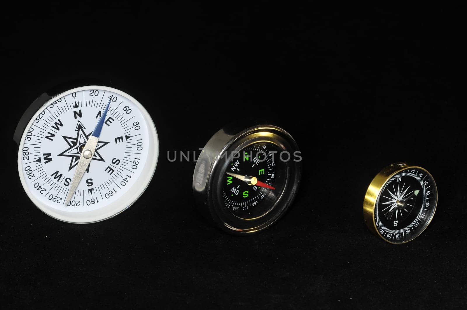 Vintage Orientation Tools on a Black Background