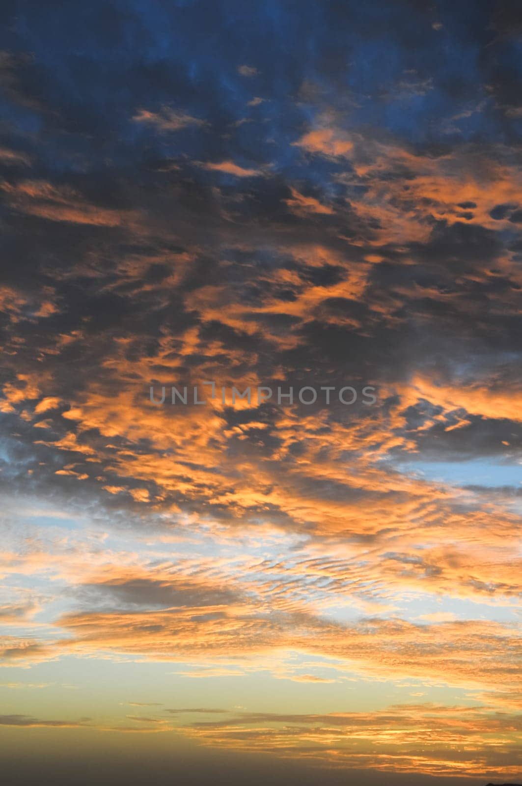 Clouds over the Atlantic Ocean in Tenereife Canary Islands Spain