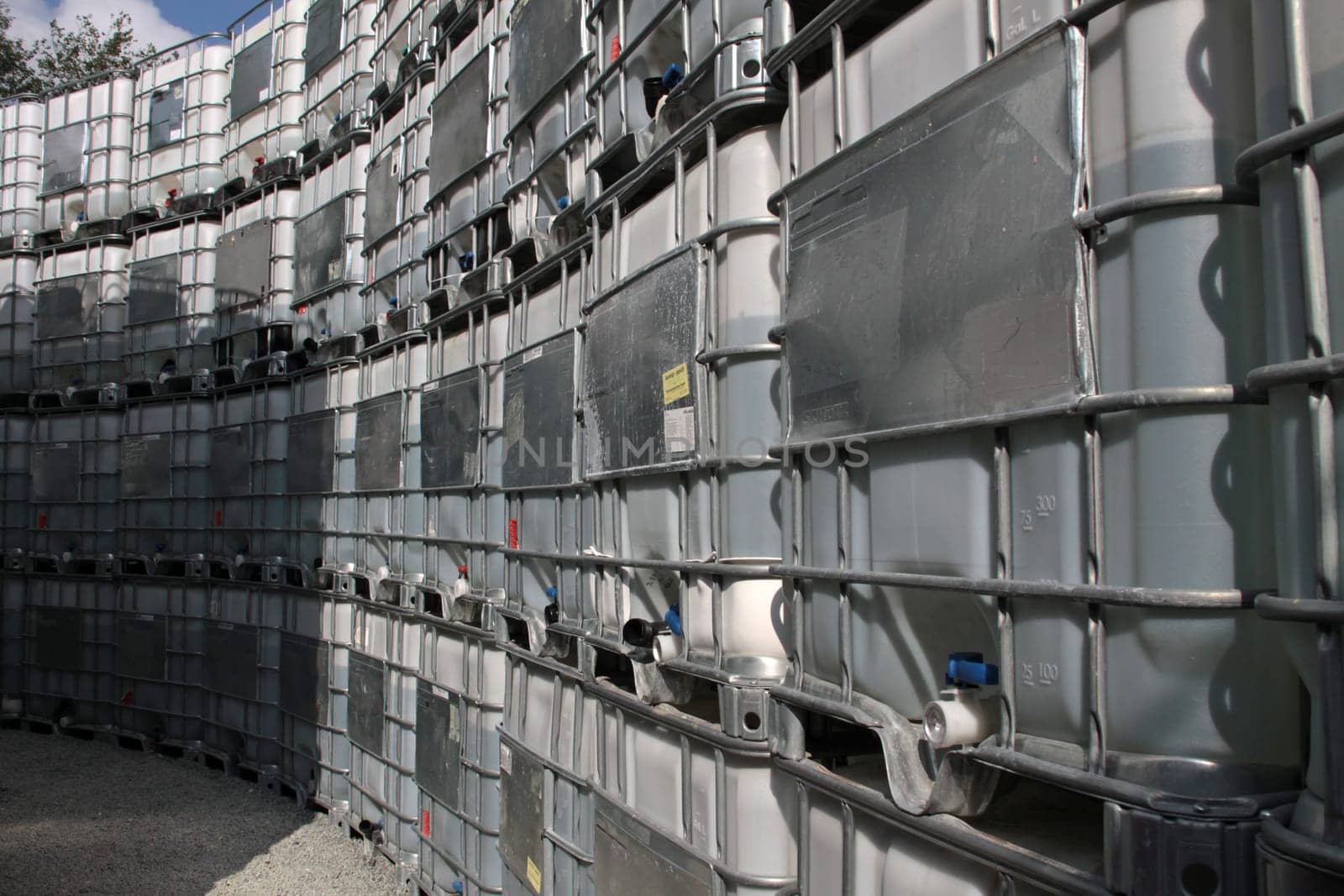 Stacked water tanks