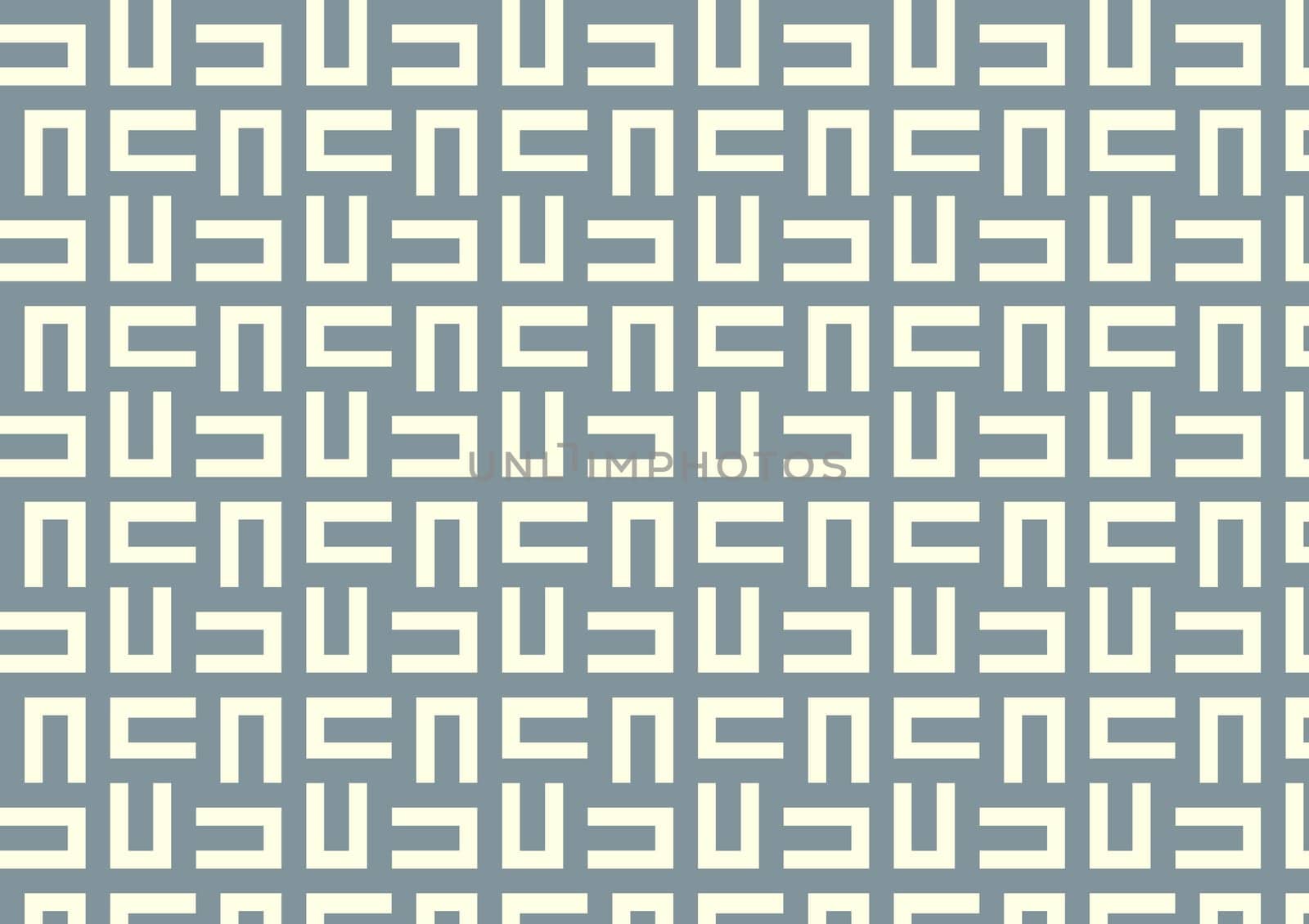 Dark blue maze or labyrinth pattern on light yellow pastel color