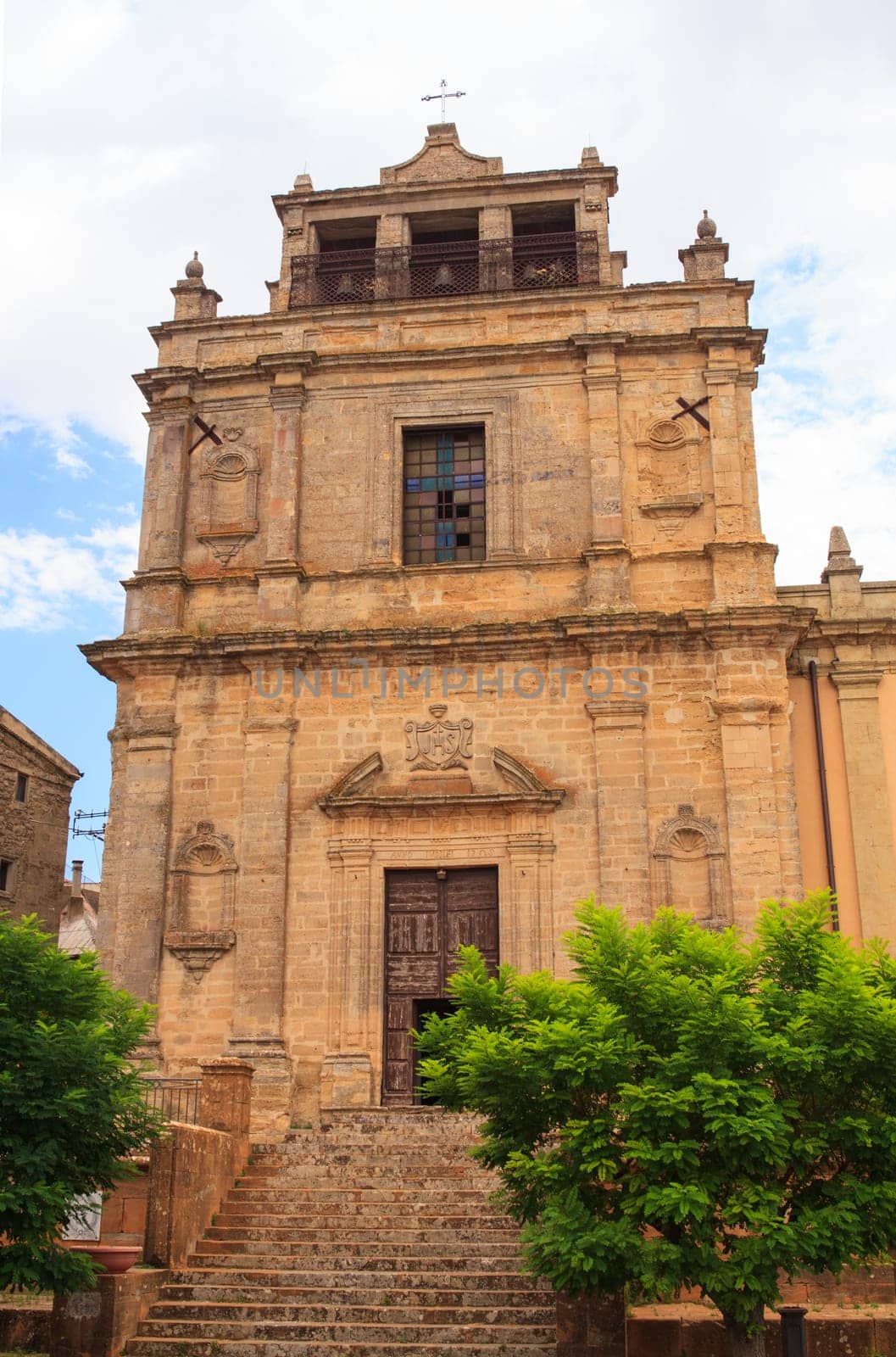 View of Santa Chiara church in Enna