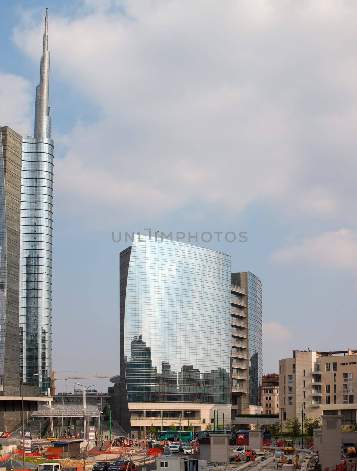 View of building of the government of Lombardy, Milan