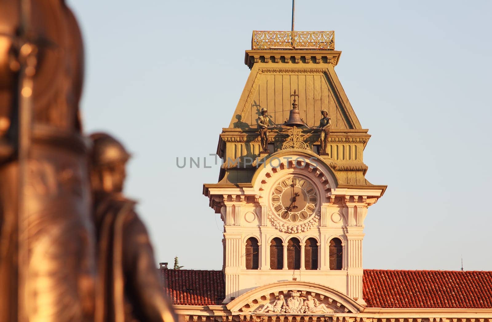 View of porch in Piazza Unità d'Italia, Trieste