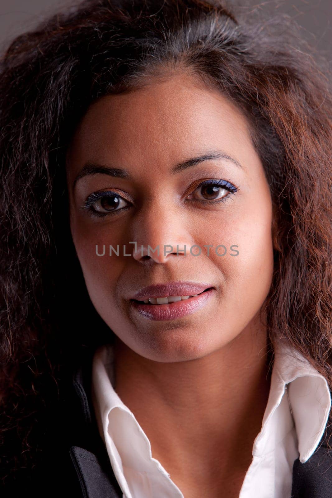 Beautiful woman self confident standing