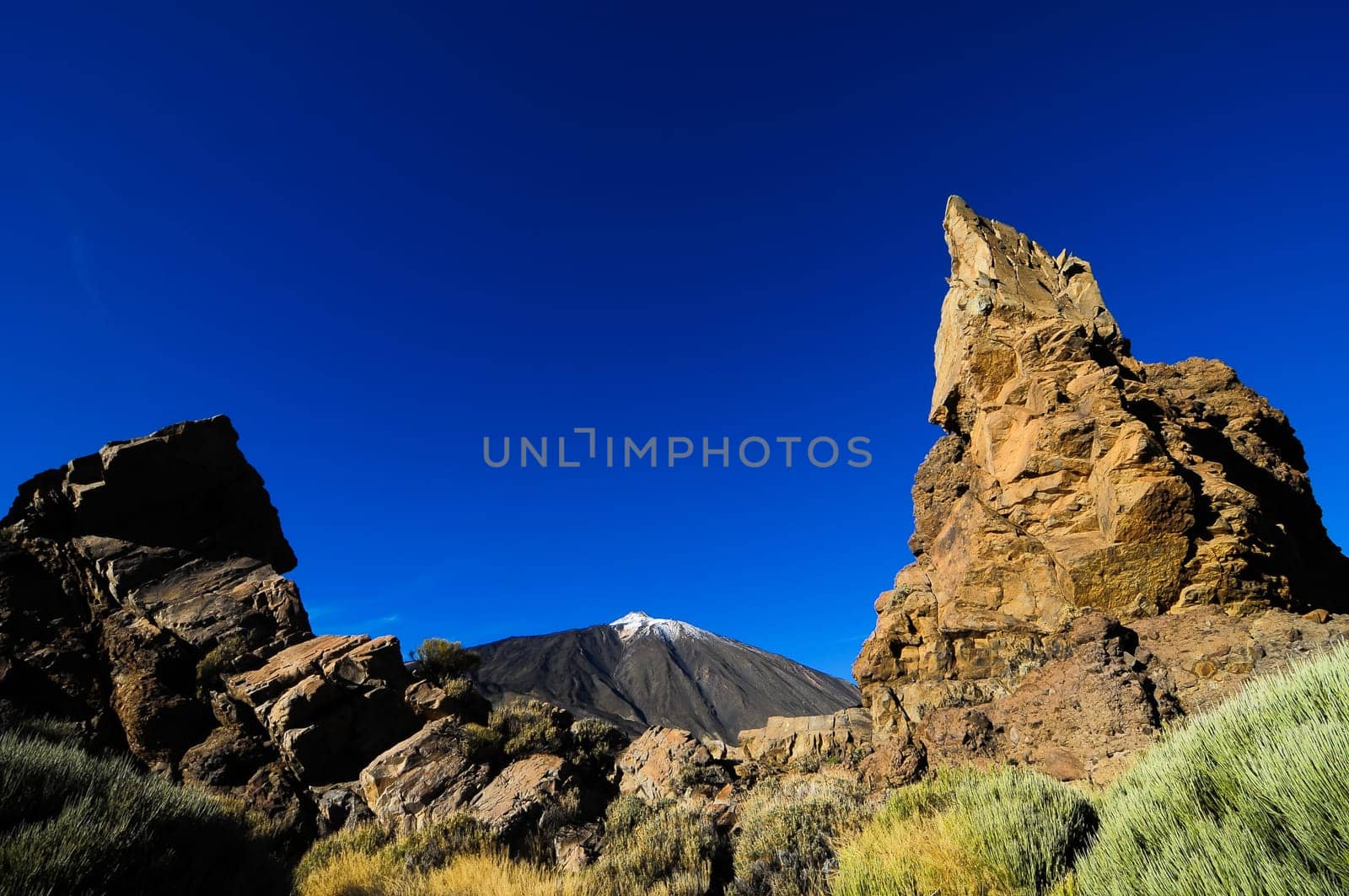 Desert Landscape in Volcan Teide National Park, Tenerife, Canary Island, Spain