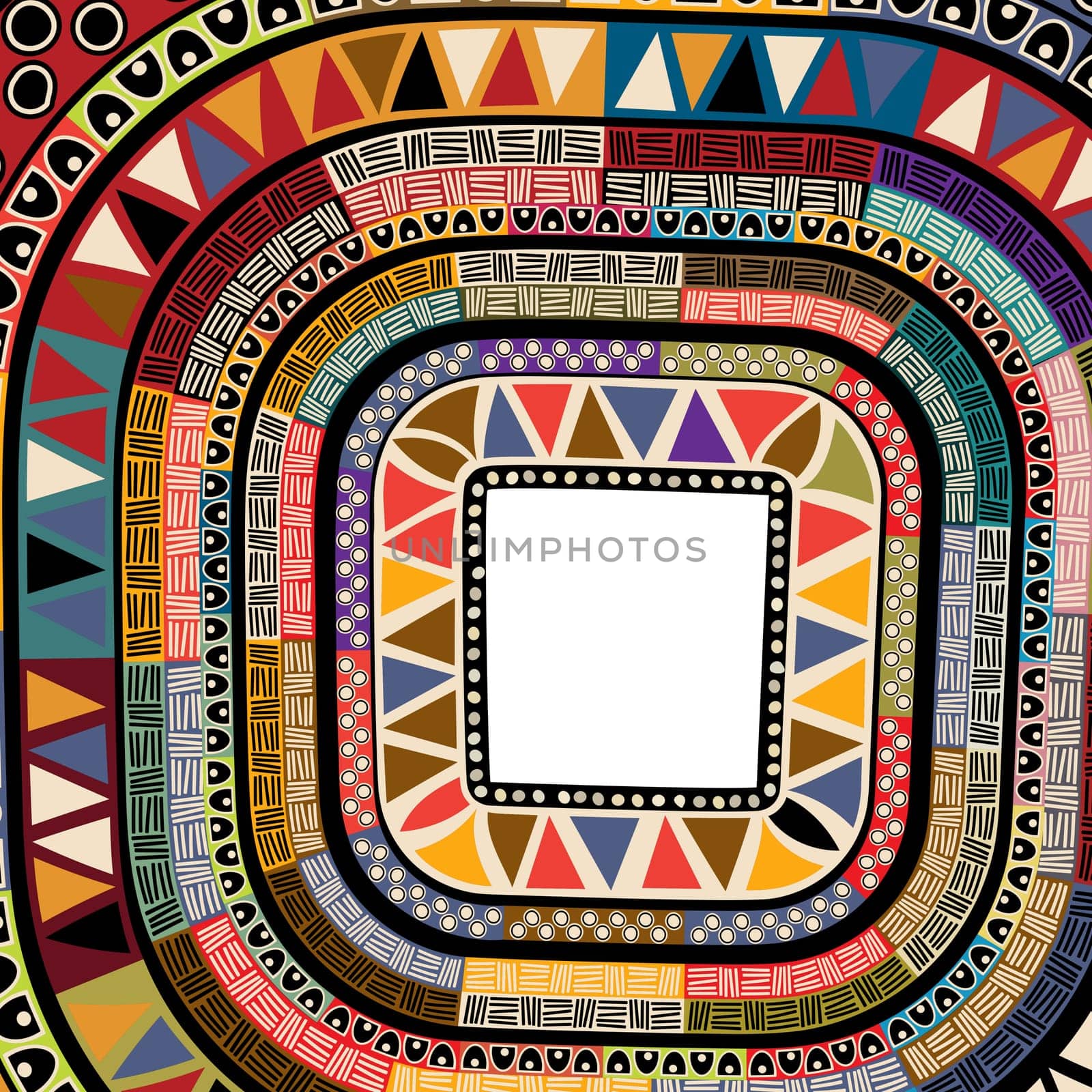 Color decorative frame, template frame design for card.