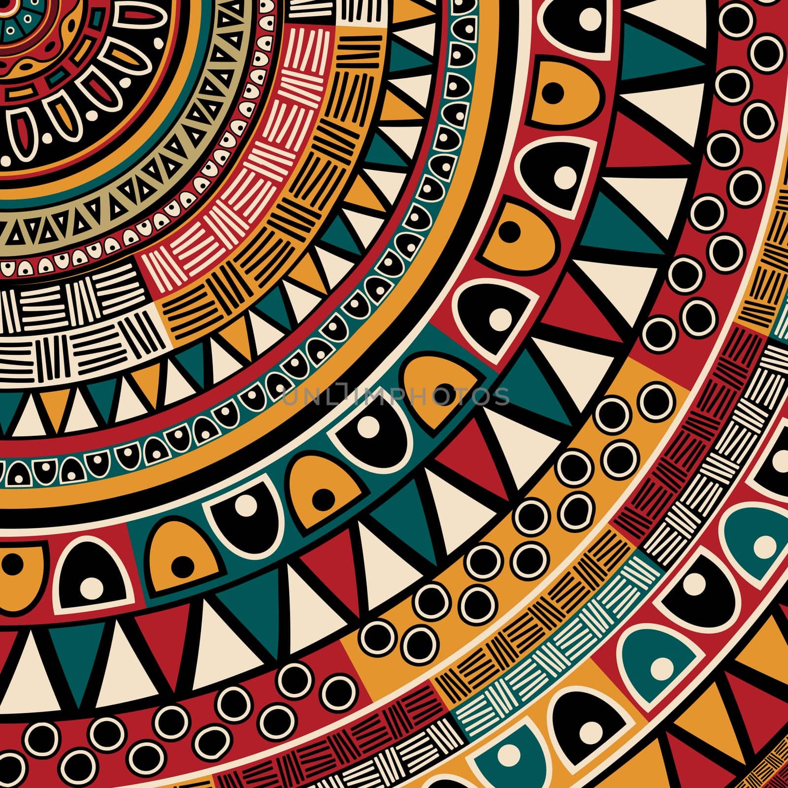 Tribal ethnic background, abstract art