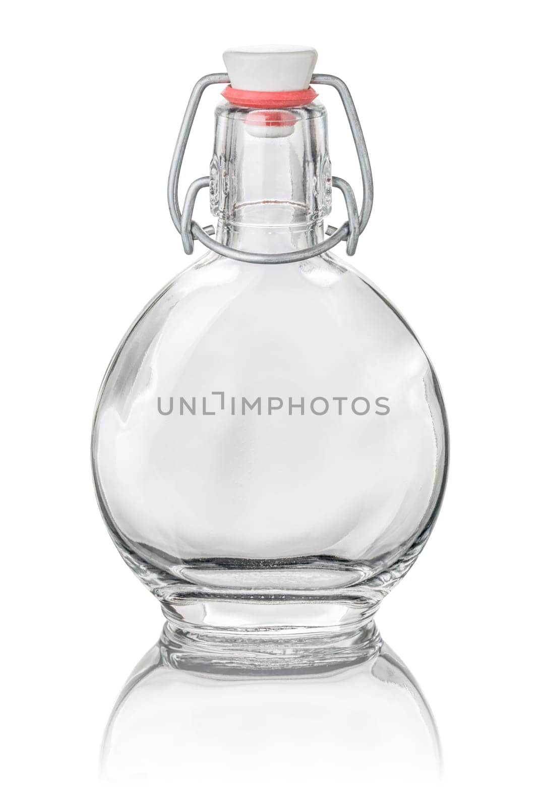 Optional round swing-top bottle
