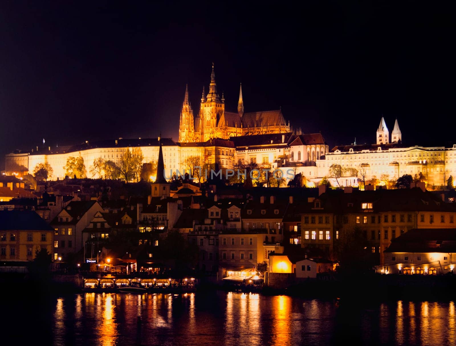 Prague at night, Czech Republic