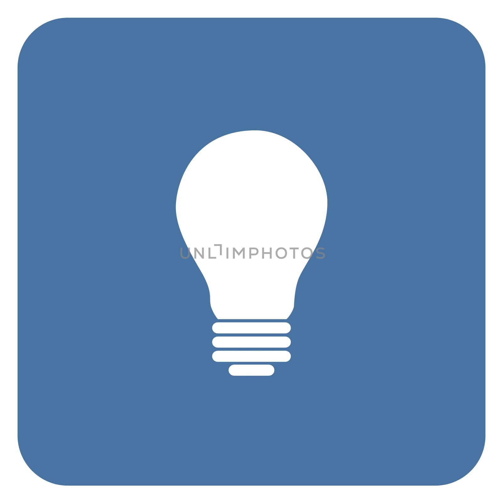 Basic bulb eco lamp simple Flat design.