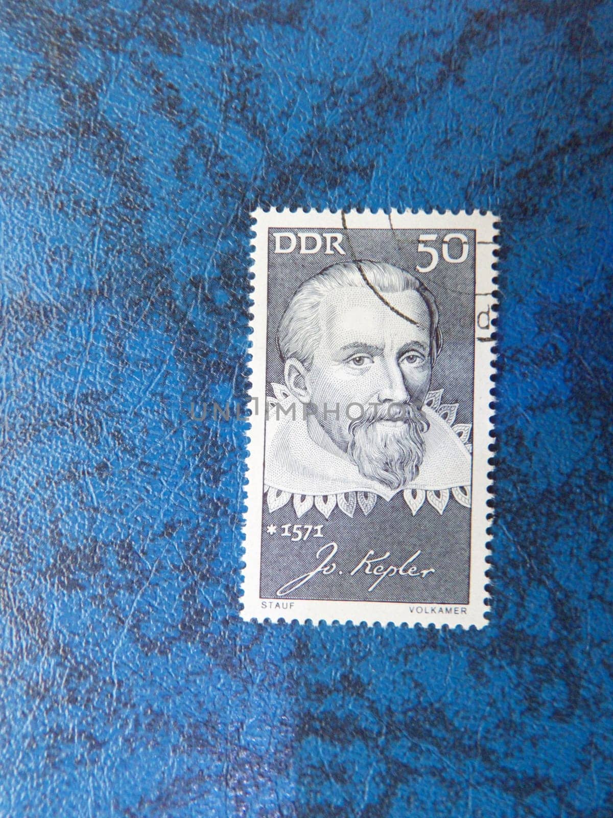 Stamp from the former GDR motif Johannes Kepler