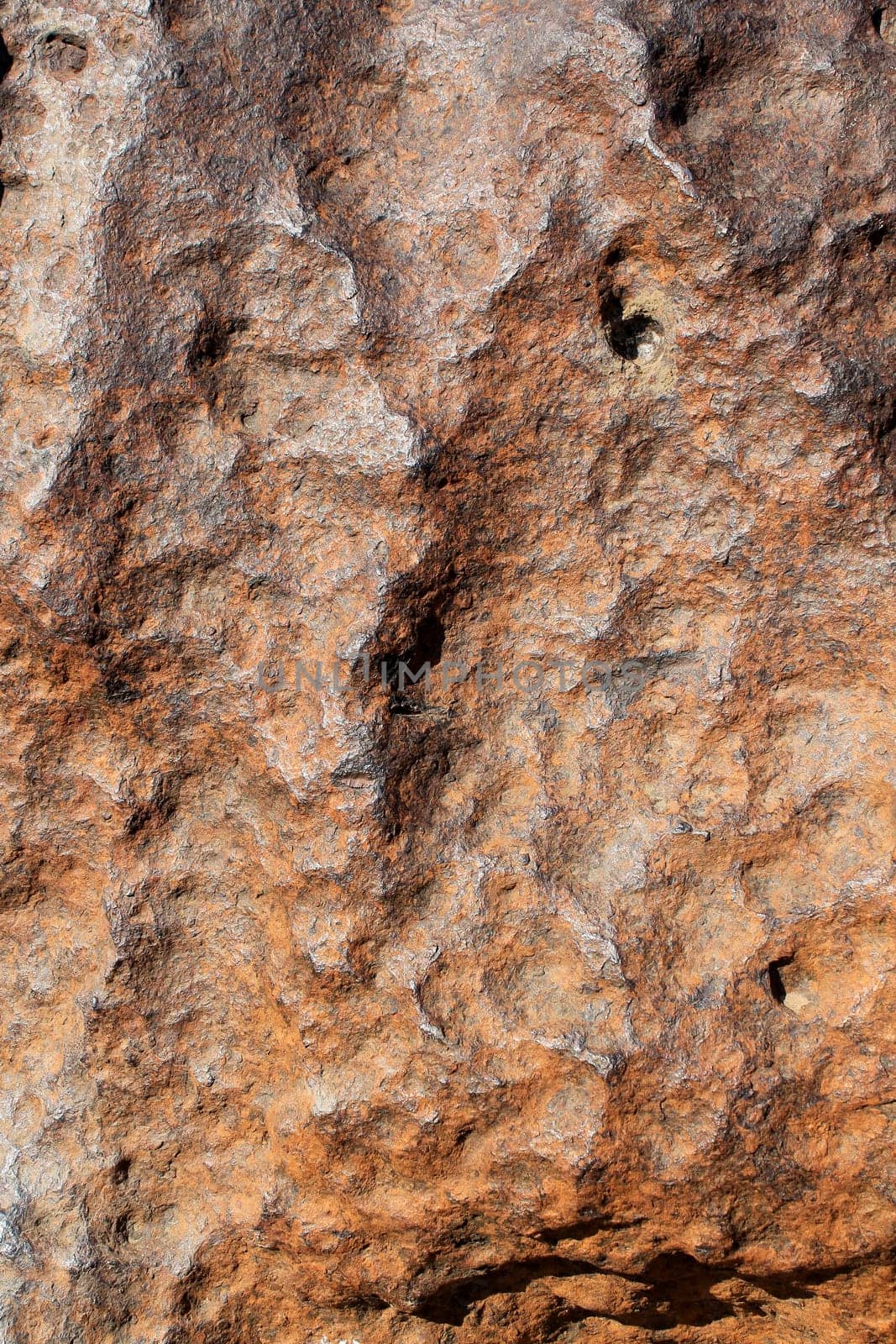Hoba meteorite texture abstract background  - the largest meteorite ever found and the most massive naturally-occurring piece of iron known in the world, Namibia