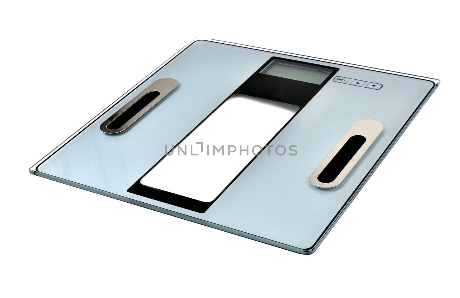 digital weight scale isolated on white background