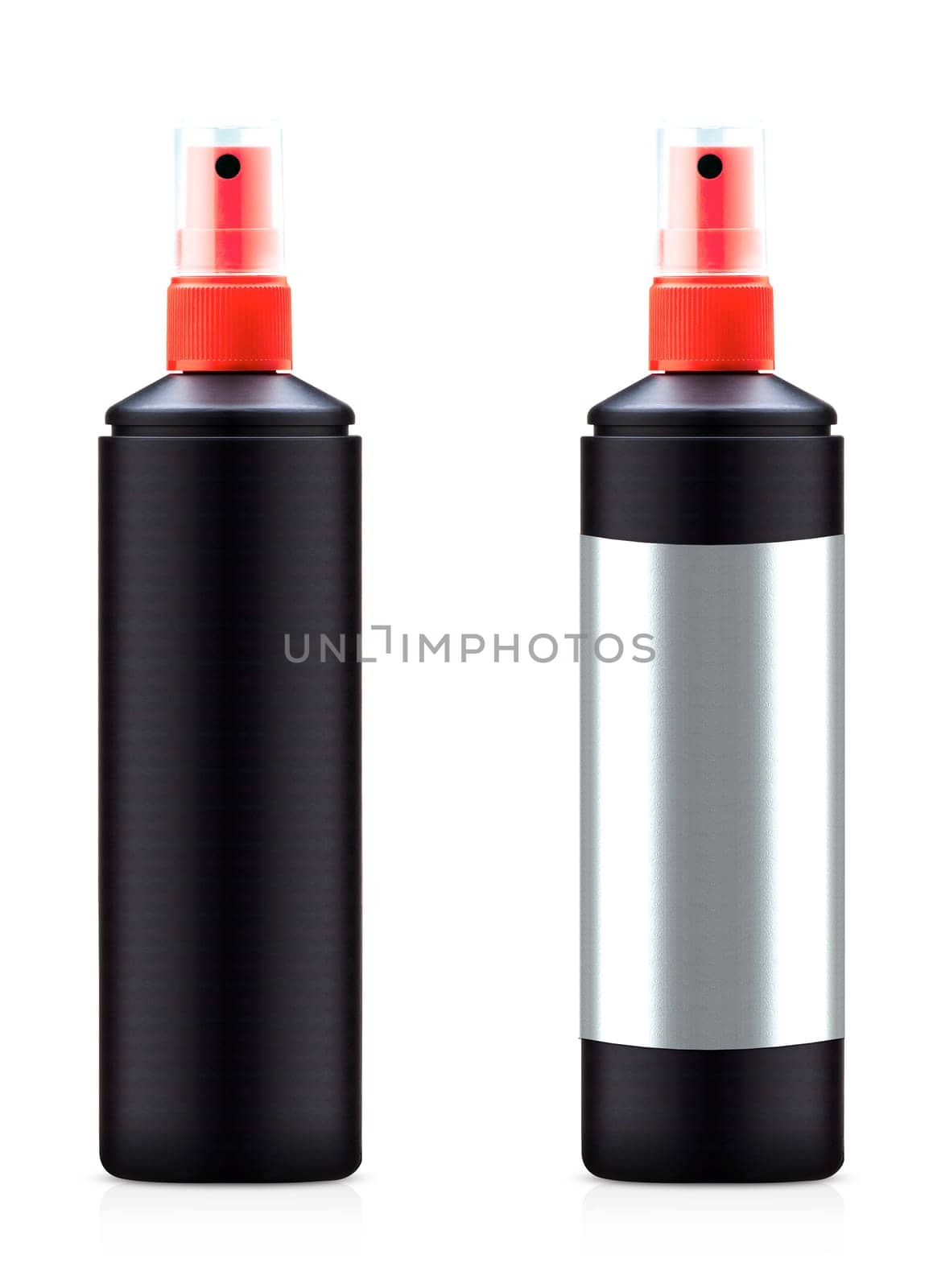 Spray Medicine Antiseptic Plastic Bottle on white background  (with clipping work path)