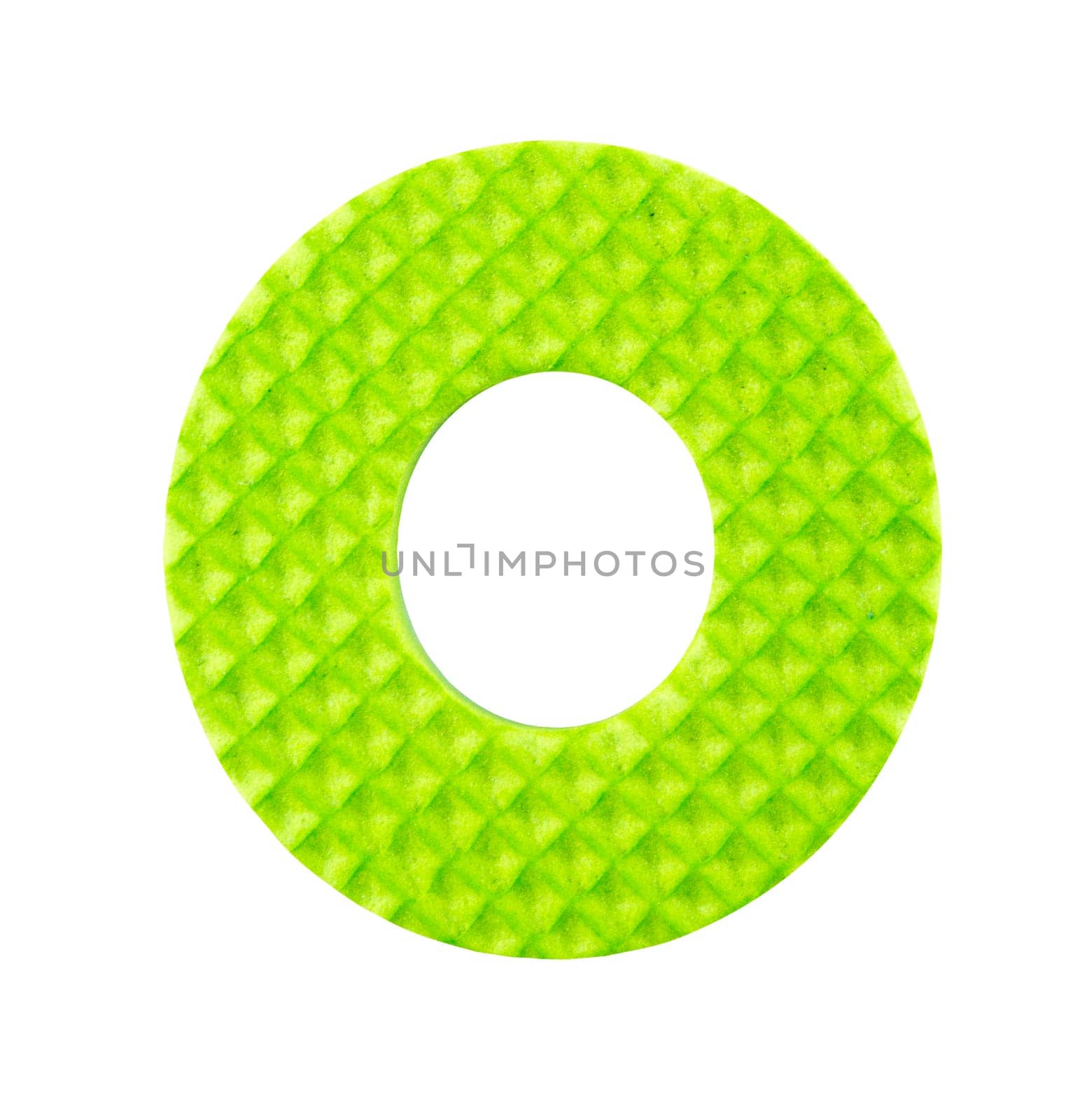 O letter, Alphabet isolated on white background , with clipping path.