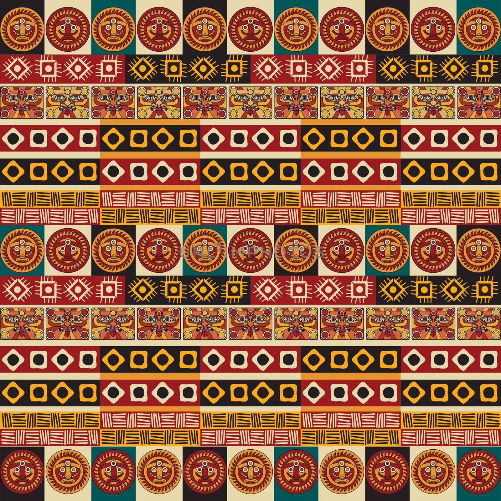 Mayan aztec tribal seamless texture