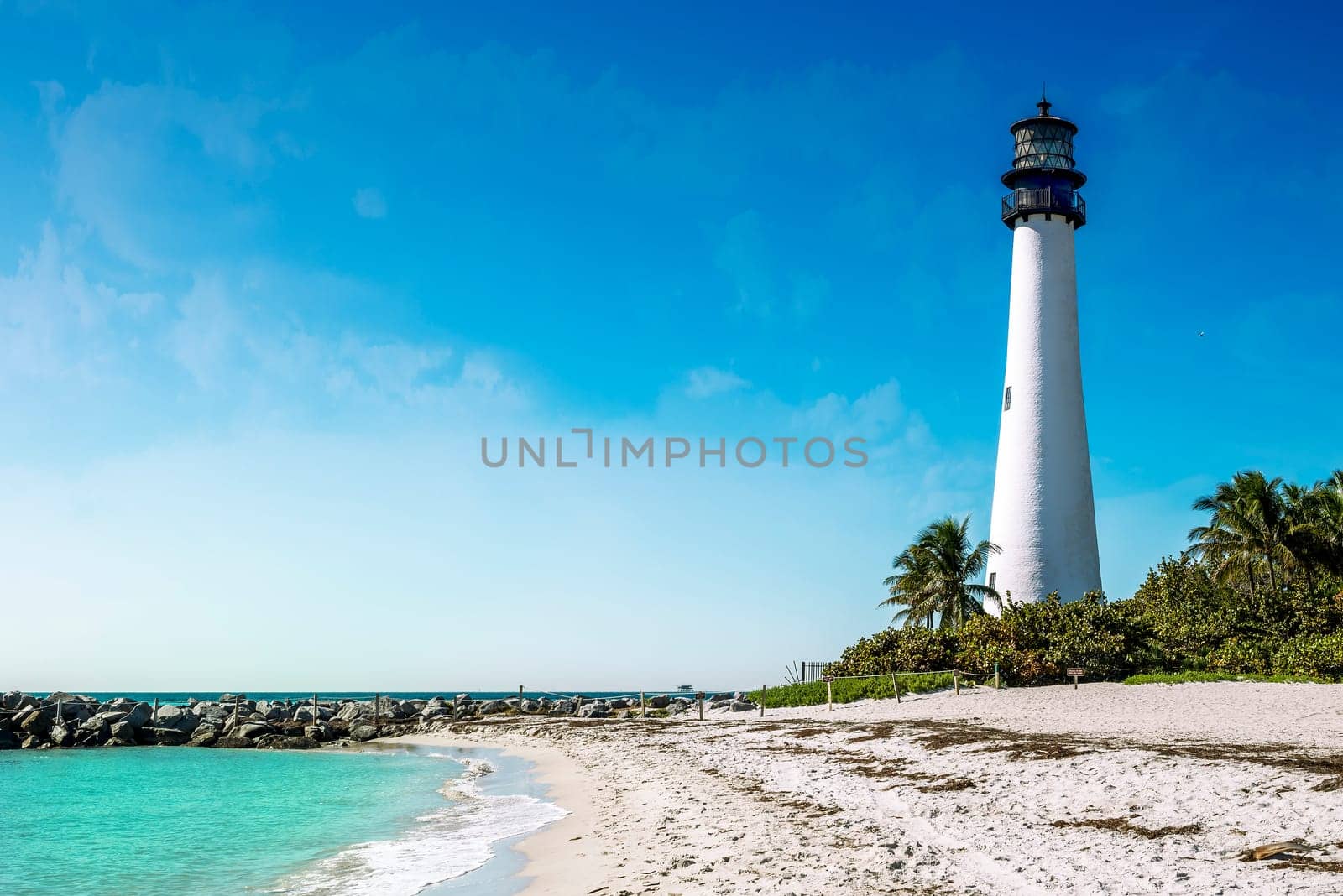 Cape Florida Lighthouse, Key Biscayne, Miami, Florida, USA