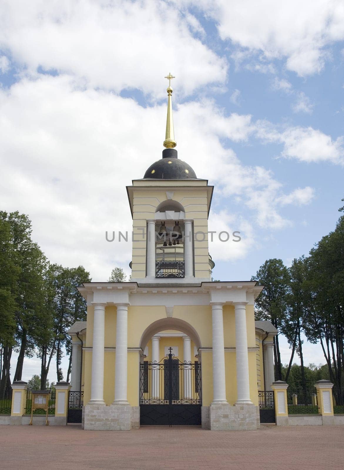 Temple of the Nativity of the Theotokos in Talezh village. Moscow region, Russia