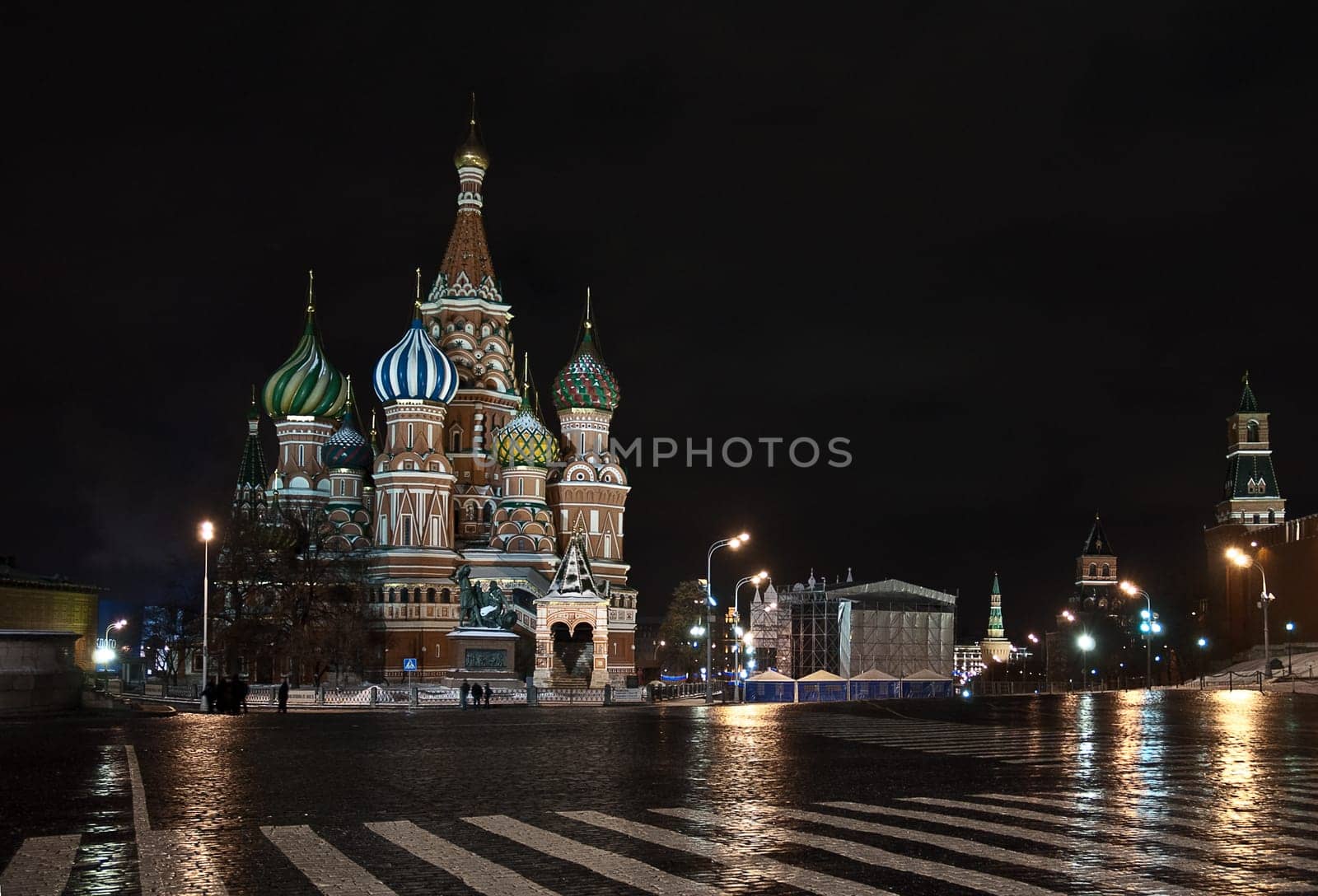 The famous St. Basil's Cathedral was commissioned by Ivan the Terrible and built on the edge of Red Square between 1555 and 1561