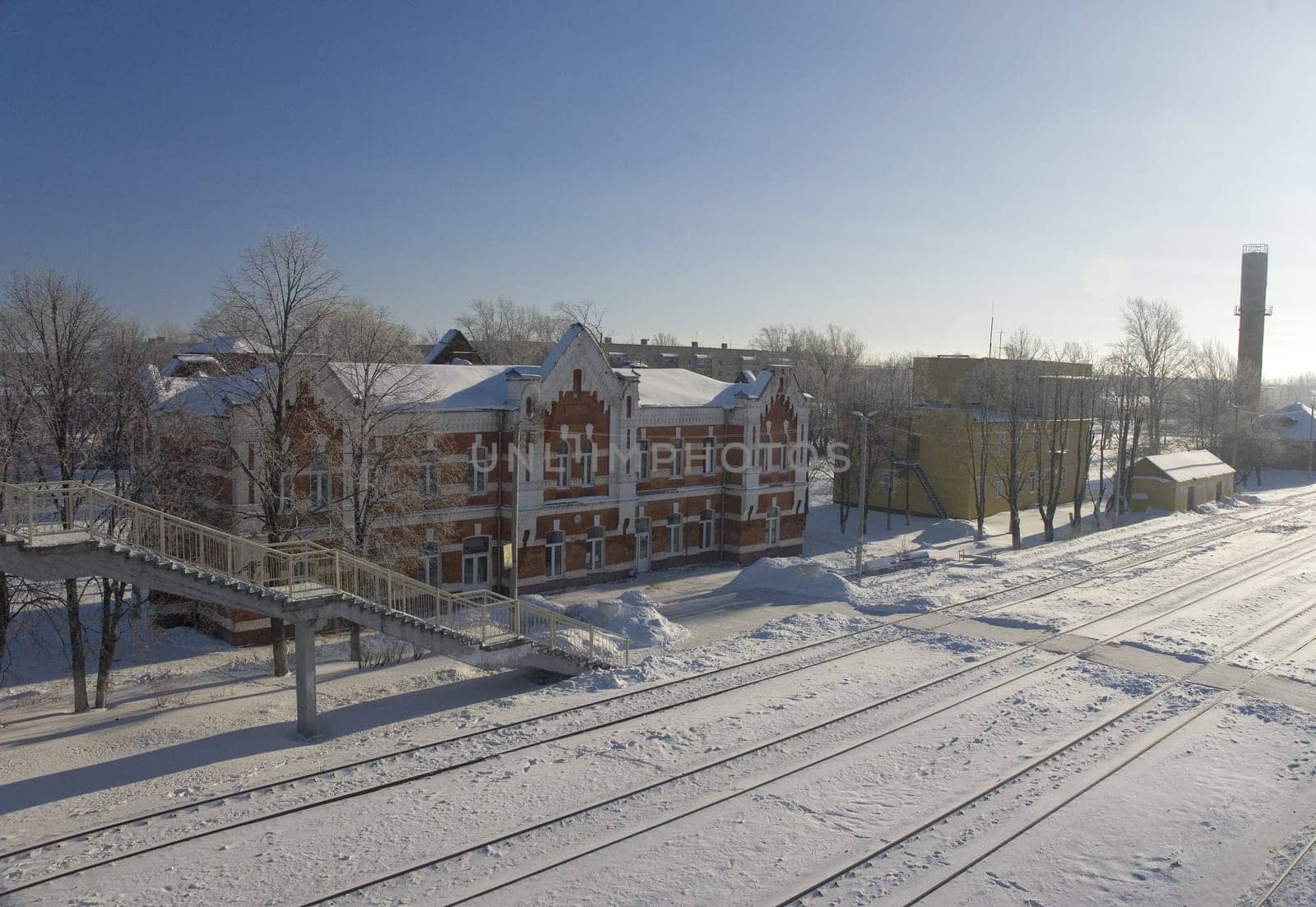 Railway station of Venev city. Russia