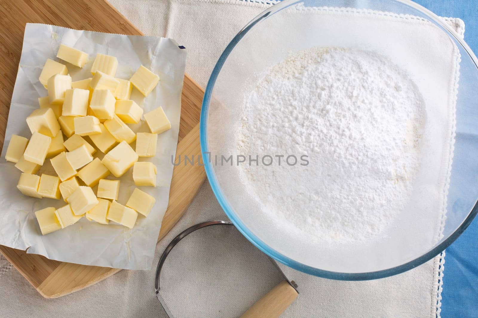 Ingredients for making pastries.