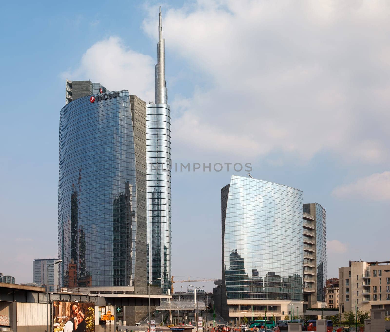 View of building of the government of Lombardy, Milan