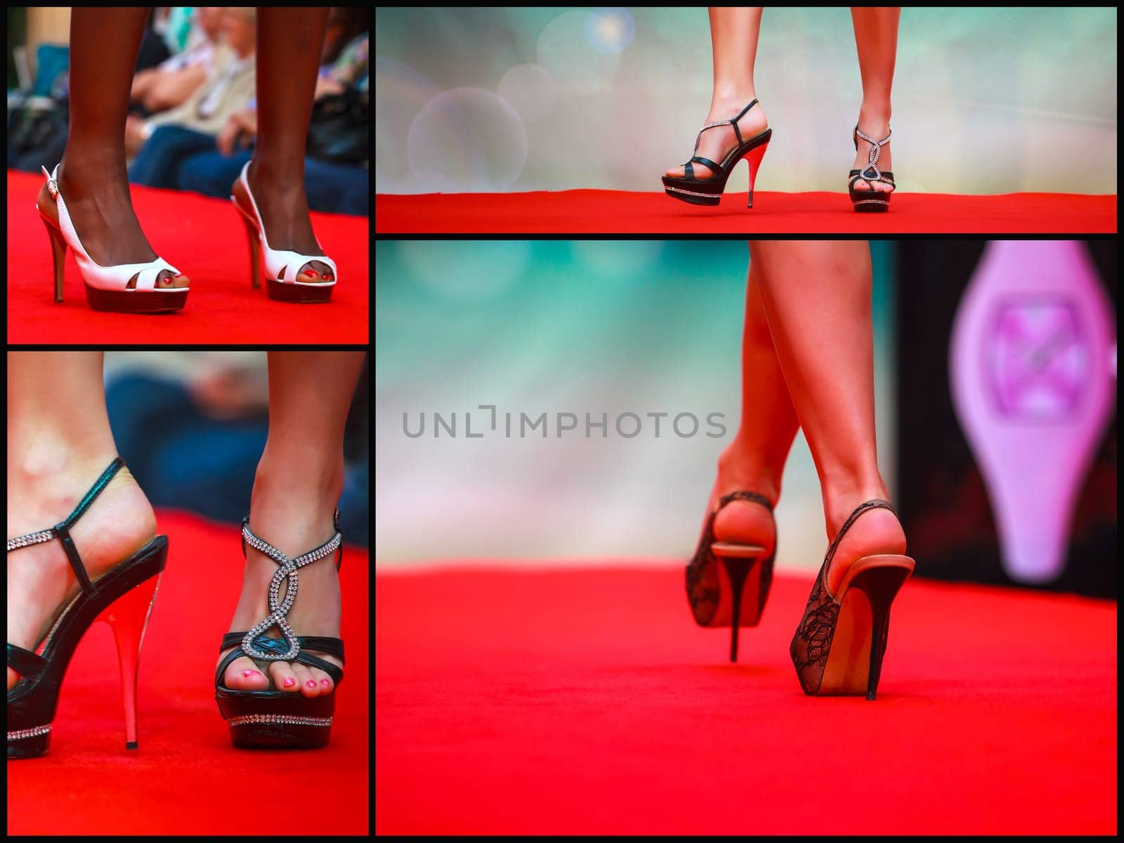 Biutifull girls walking on runway during a Fashion show