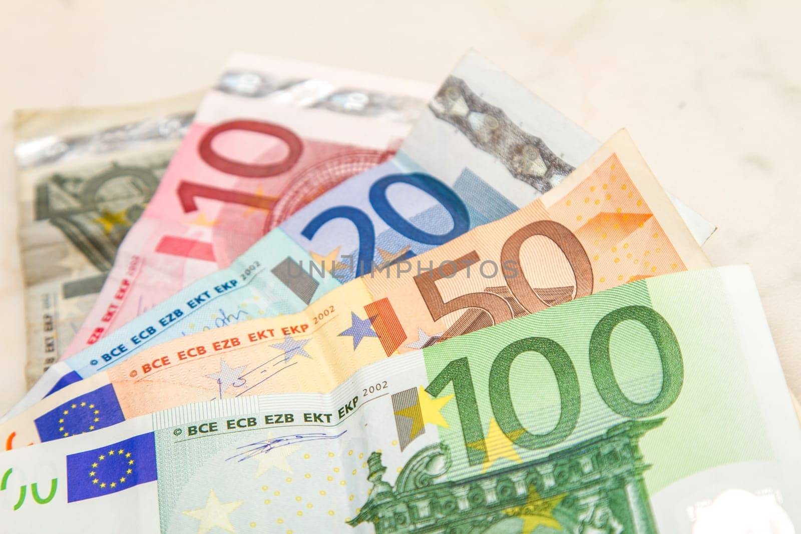 Euros of different amounts