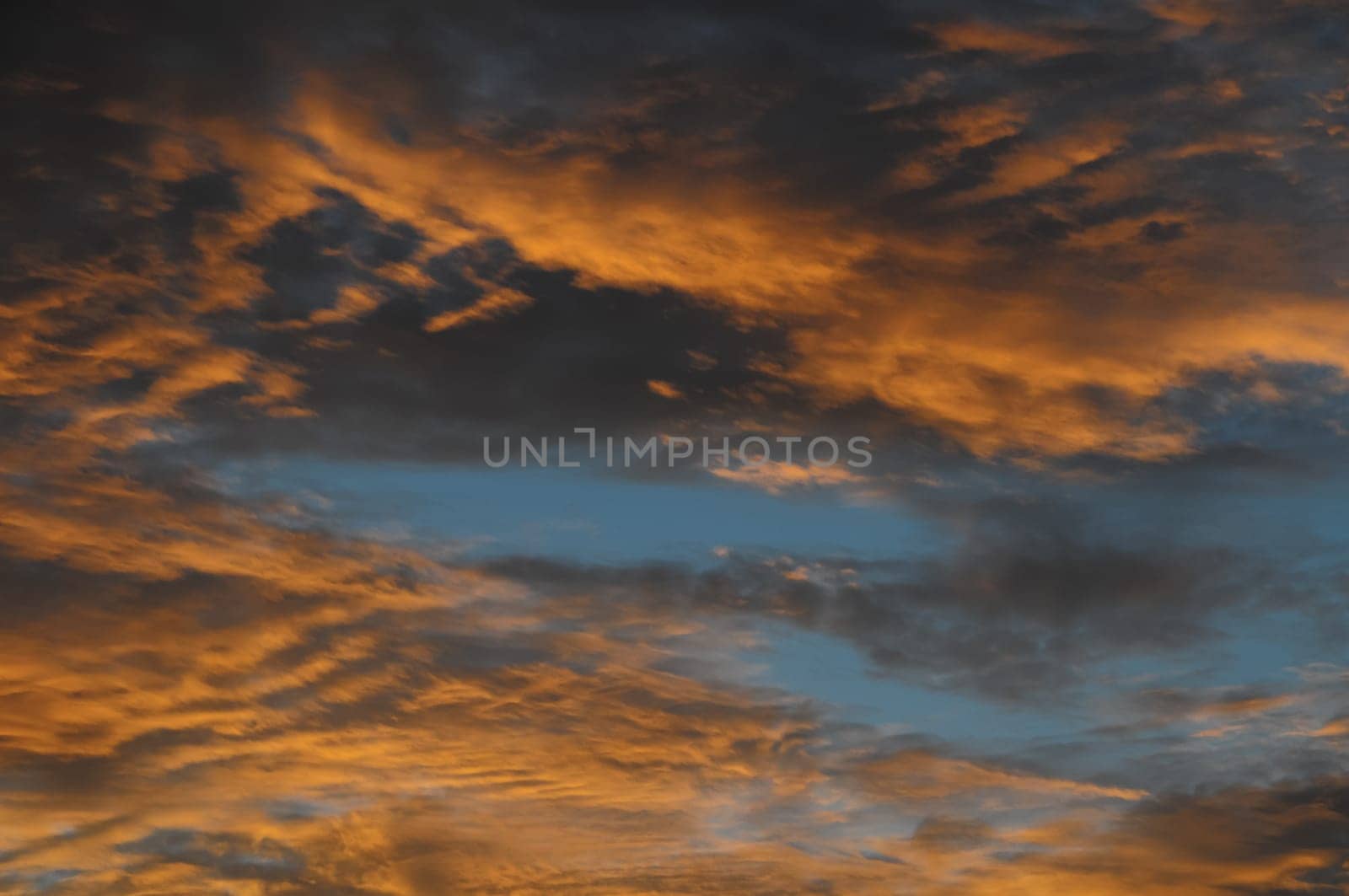 Clouds over the Atlantic Ocean in Tenereife Canary Islands Spain