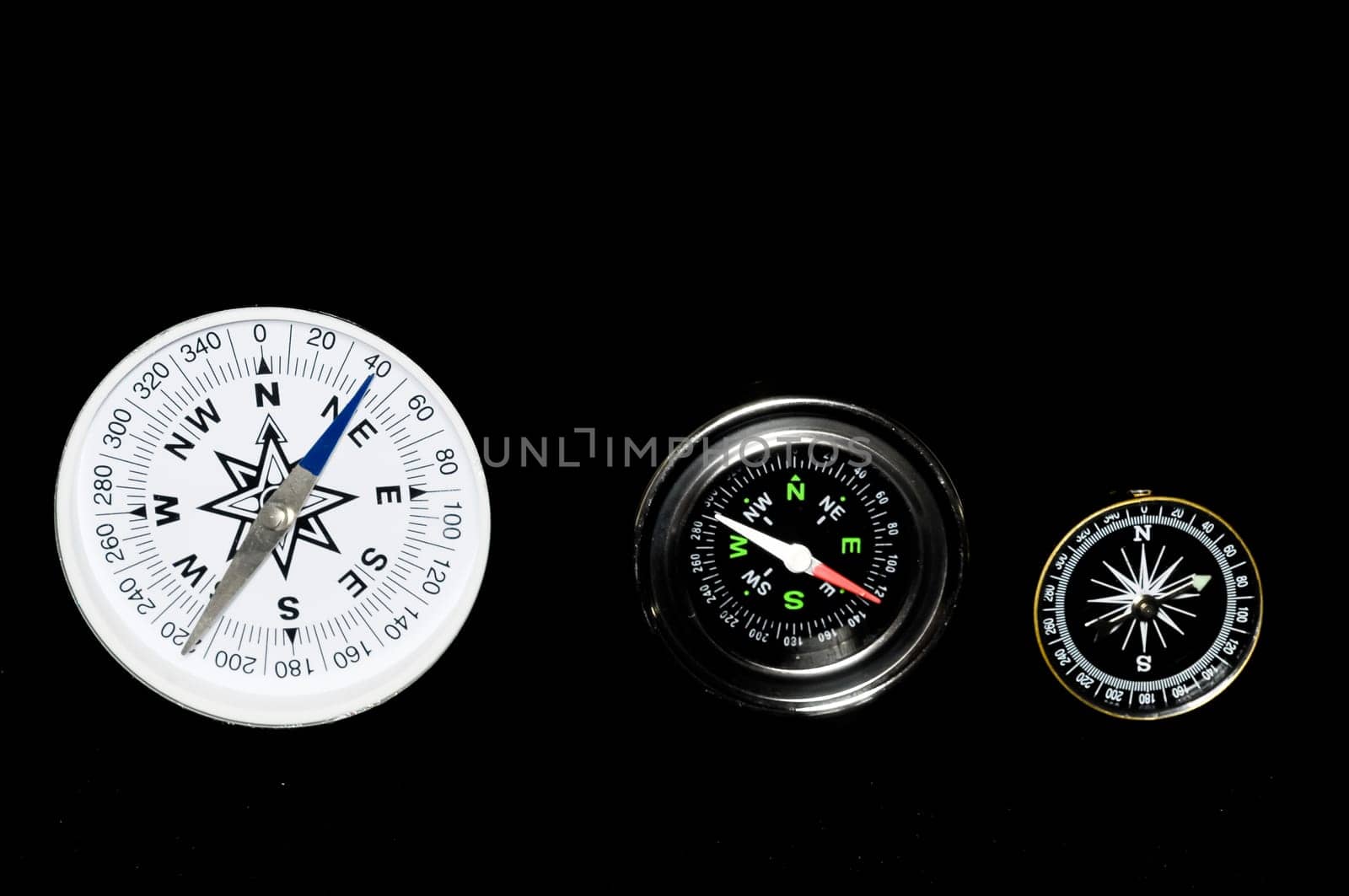 Vintage Orientation Tools on a Black Background