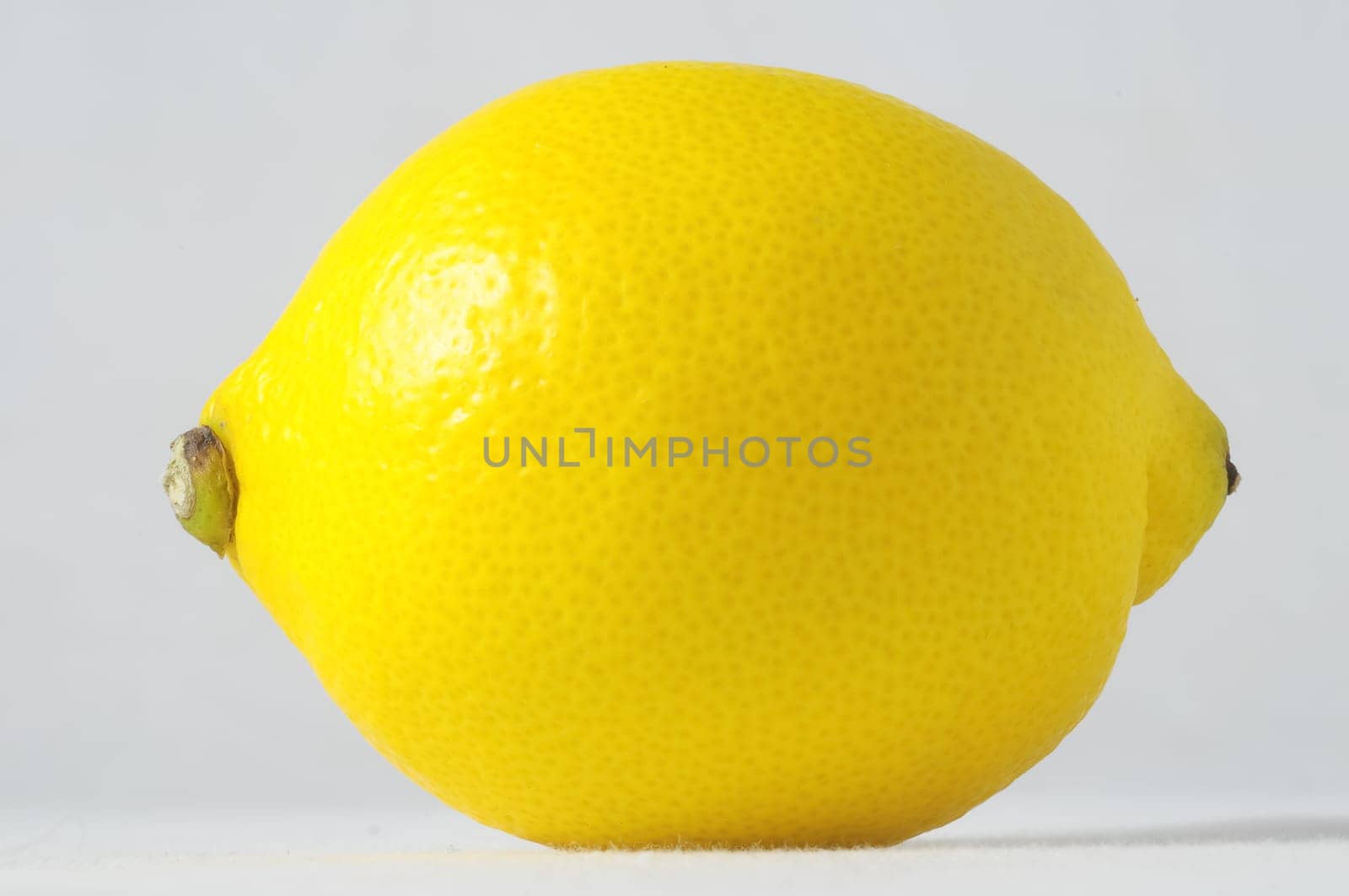 Very Ripe Healthy Lemon on a White Background
